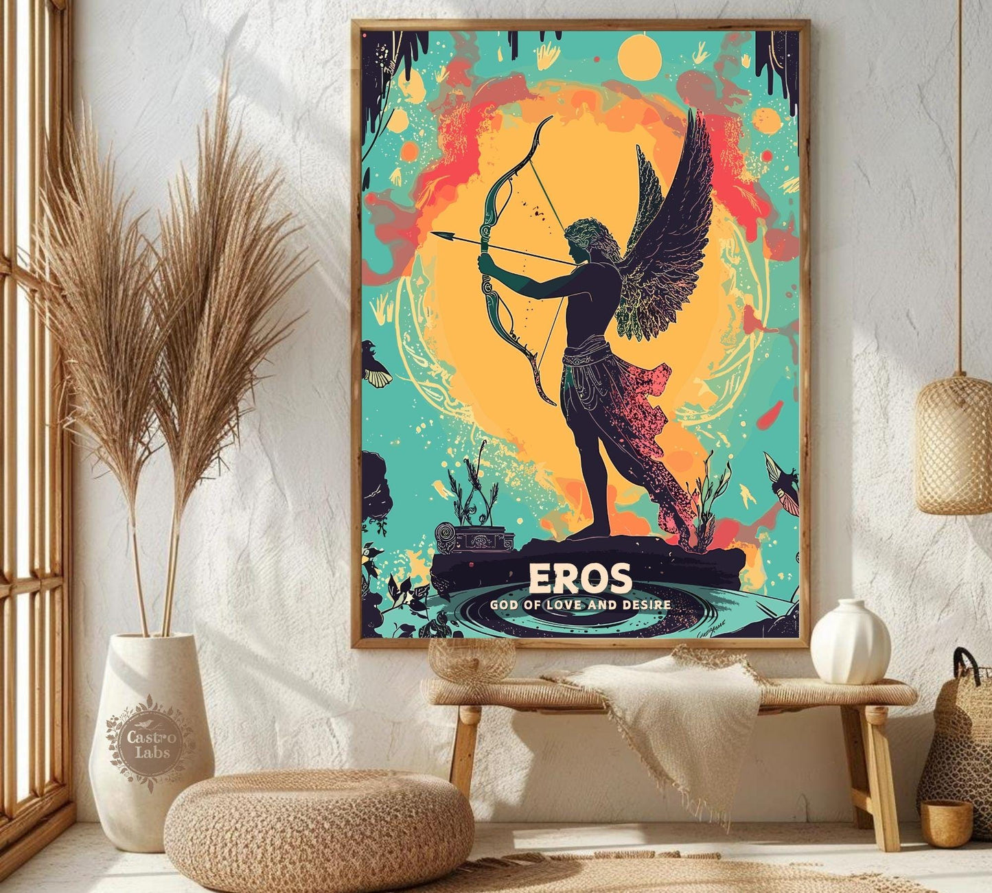 Eros God Poster, Greek God Eros