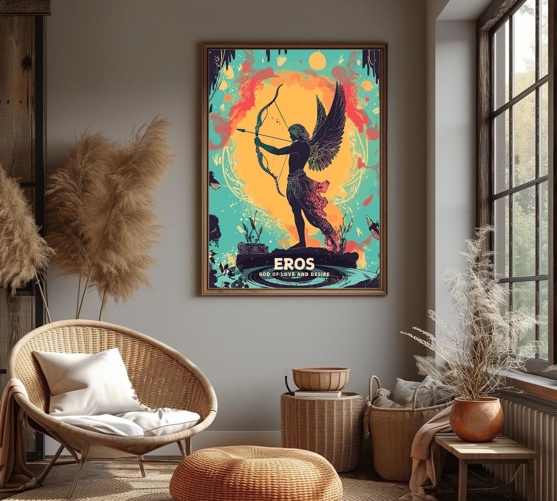 Eros God Poster, Greek God Eros