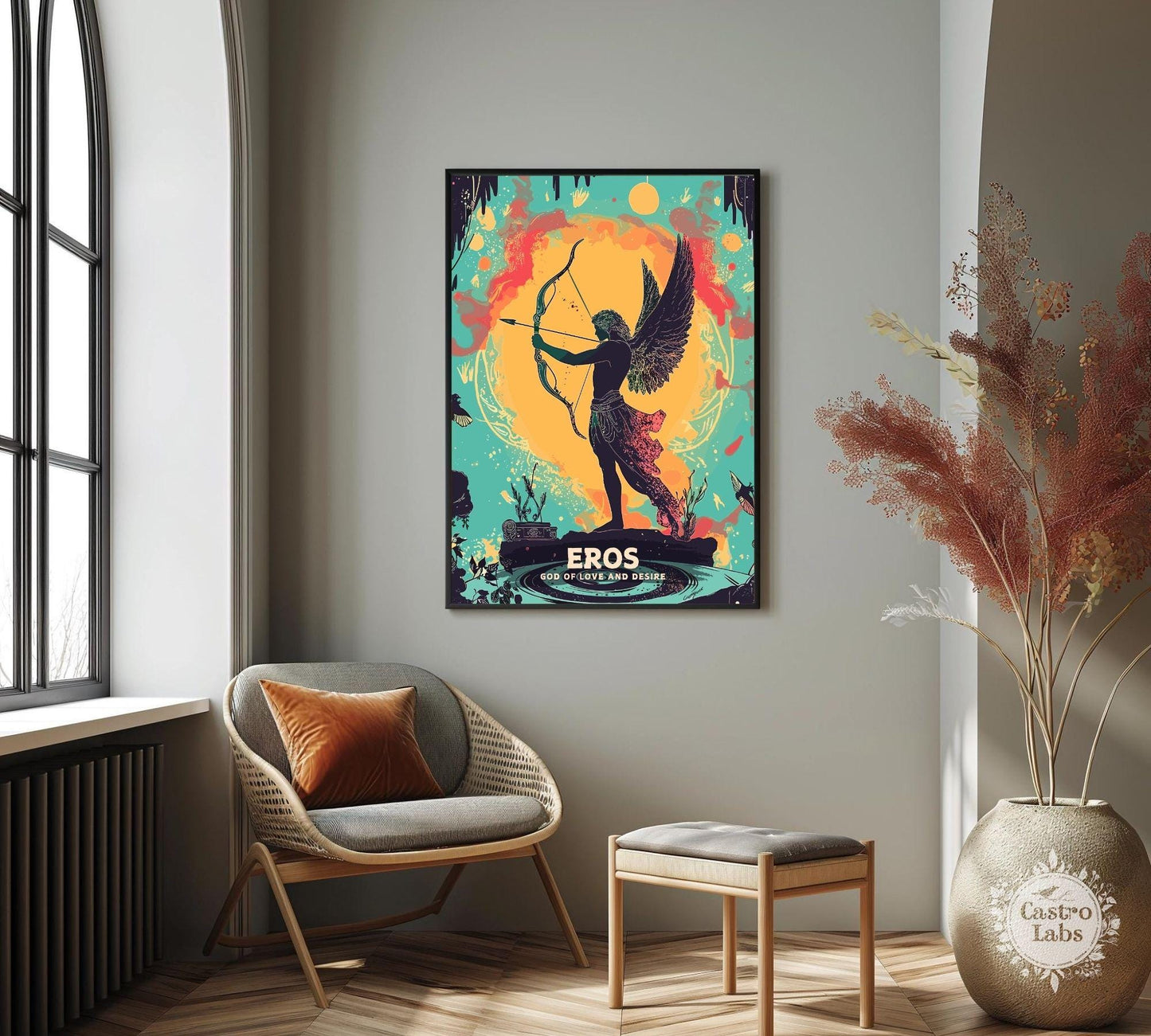 Eros God Poster, Greek God Eros