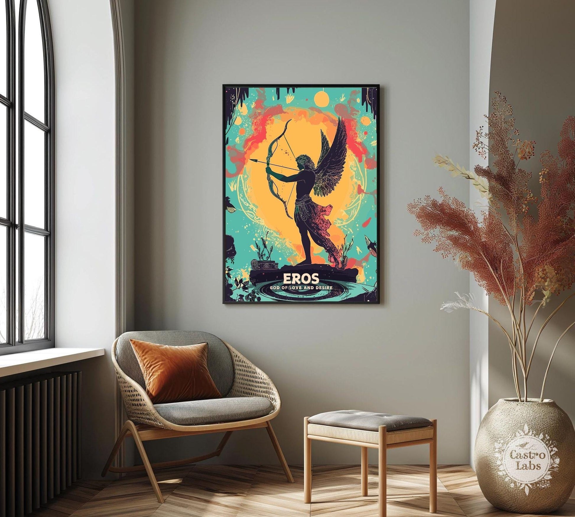 Eros God Poster, Greek God Eros