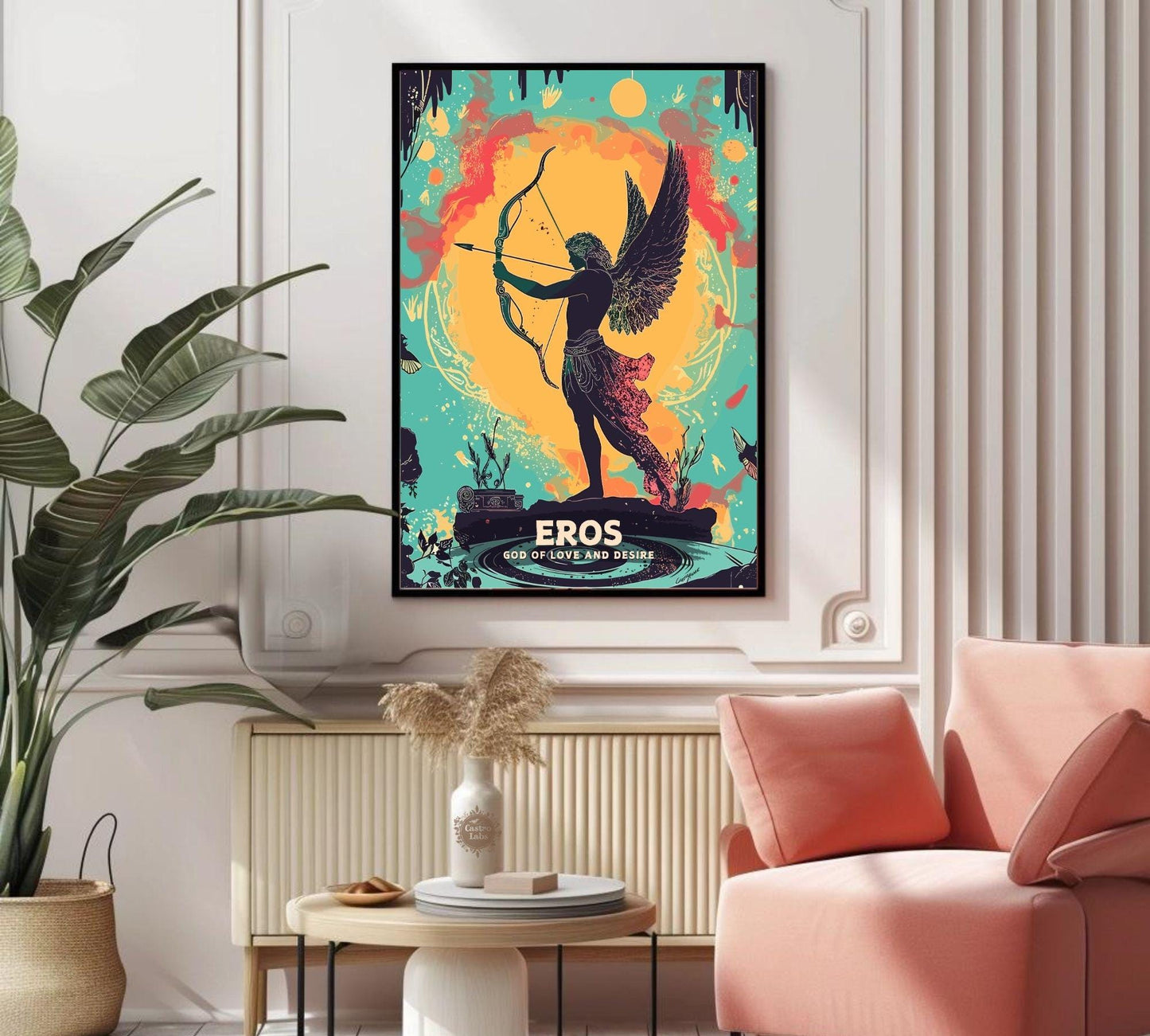 Eros God Poster, Greek God Eros