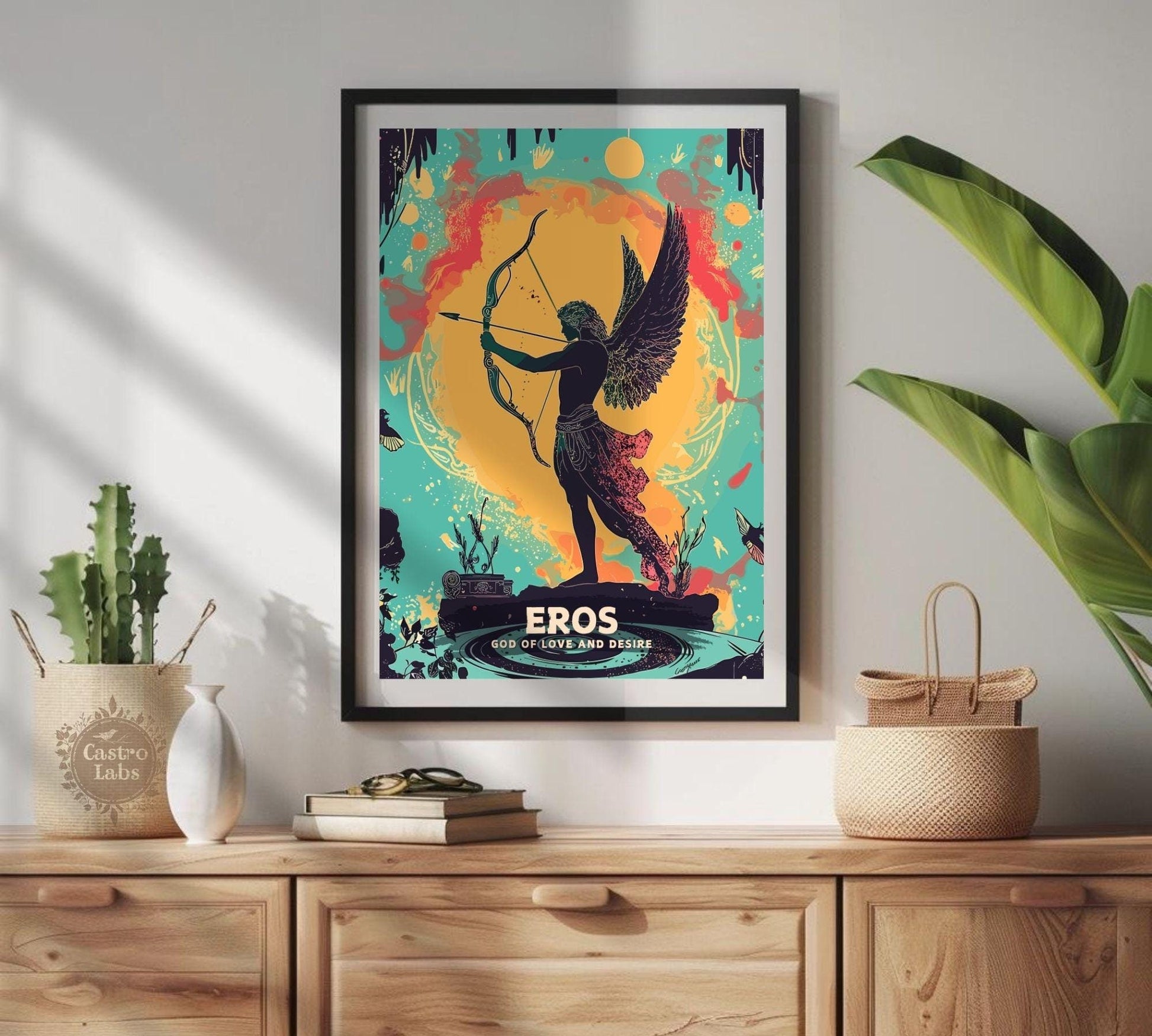 Eros God Poster, Greek God Eros