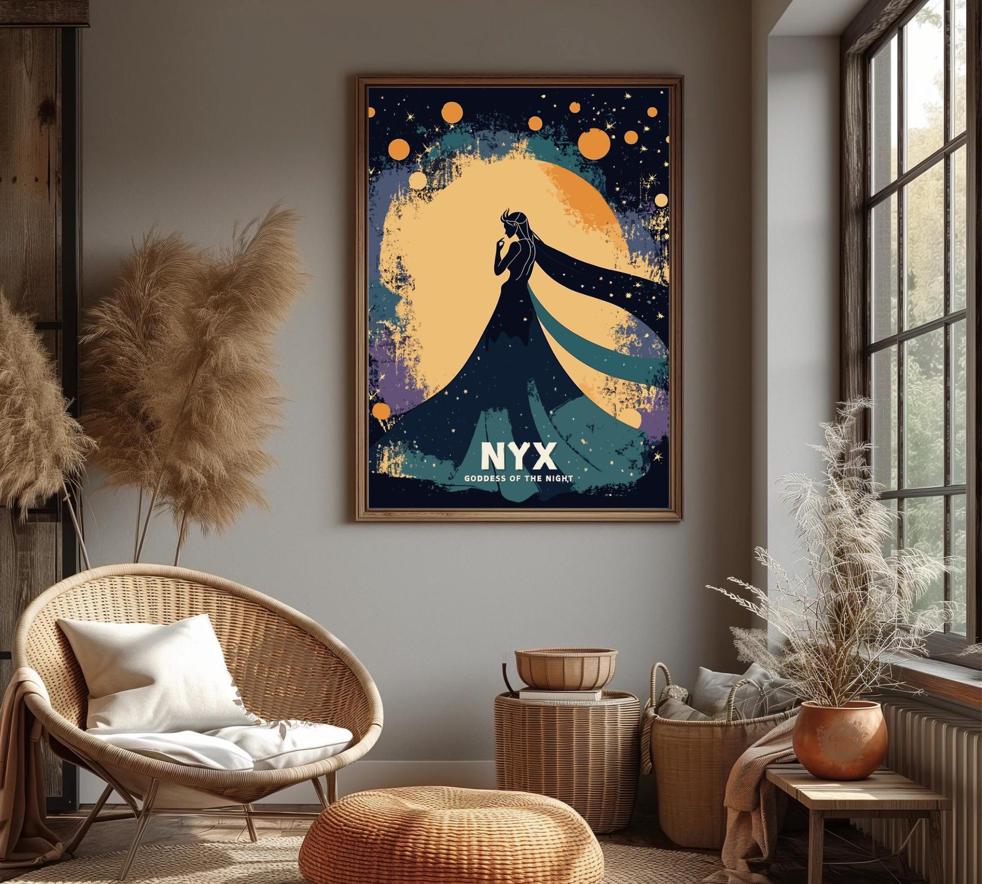 Nyx Goddess Poster, Goddess of the Night