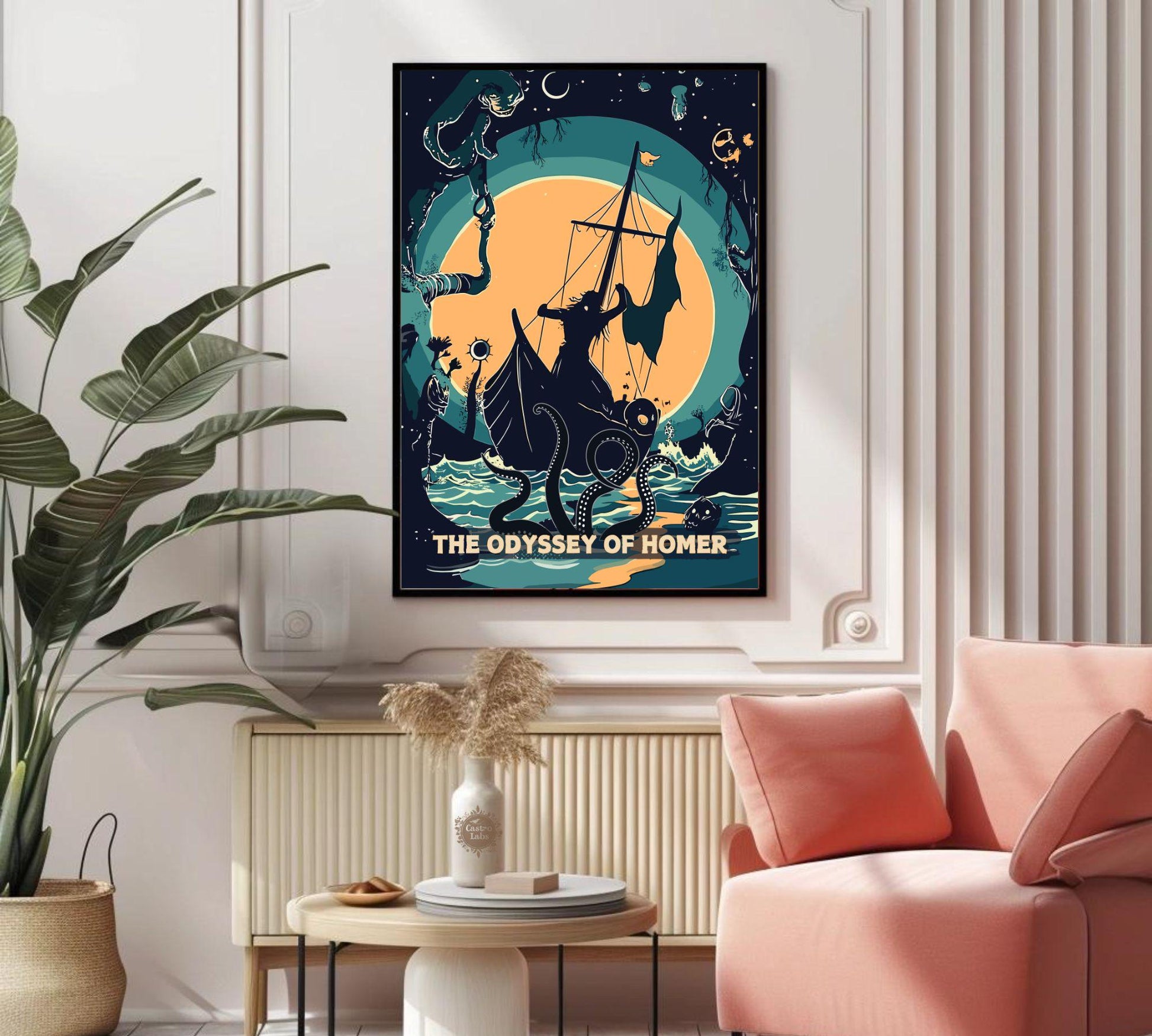 Odyssey Poster, The Odyssey of Homer, Greek Mythology,