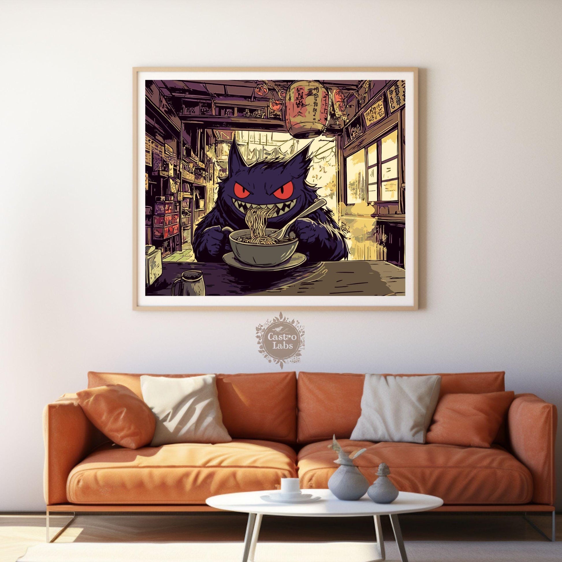 Gengar Ramen Series Landscape Poster