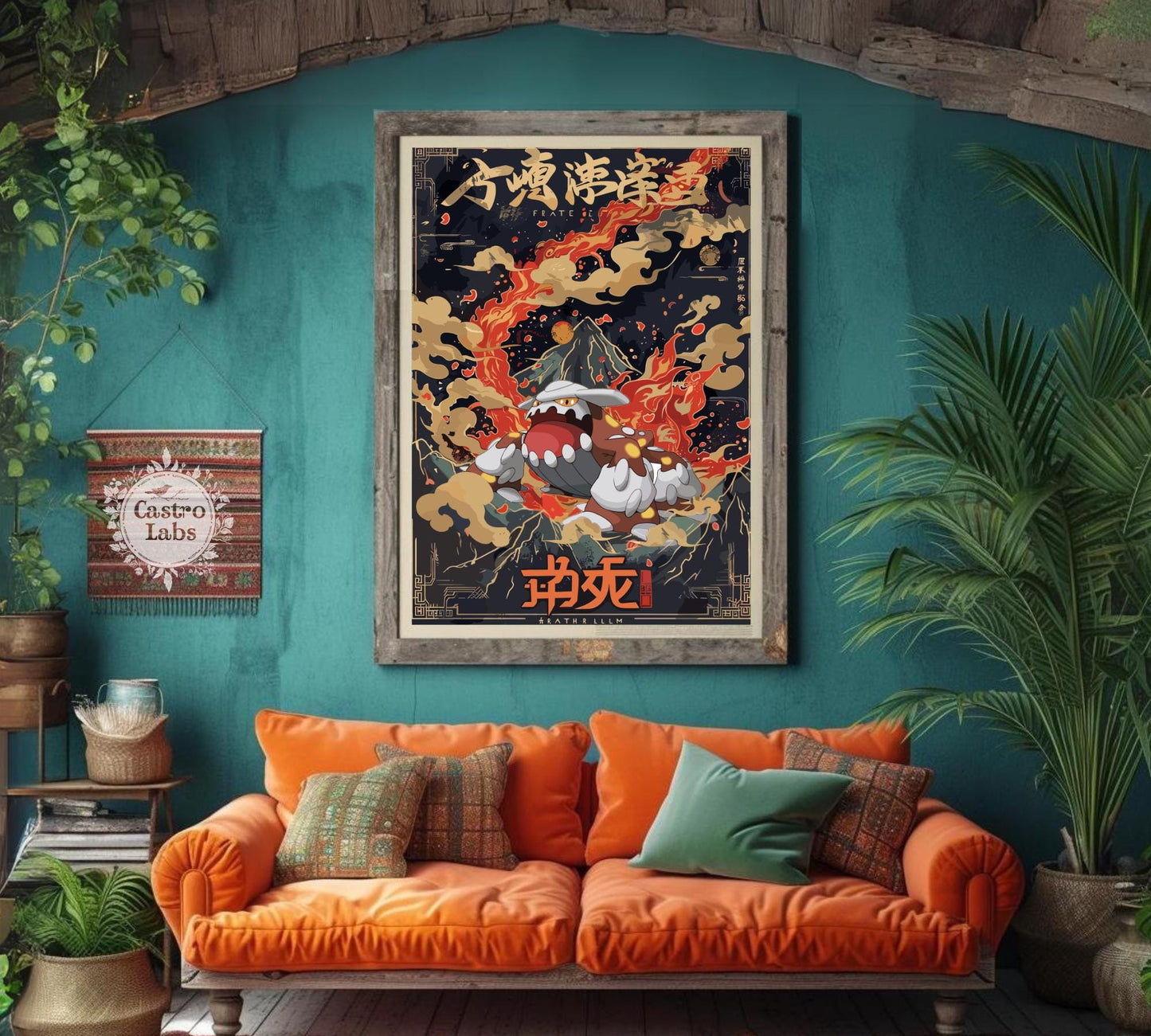 Heatran Poster, Legendary Pokémon