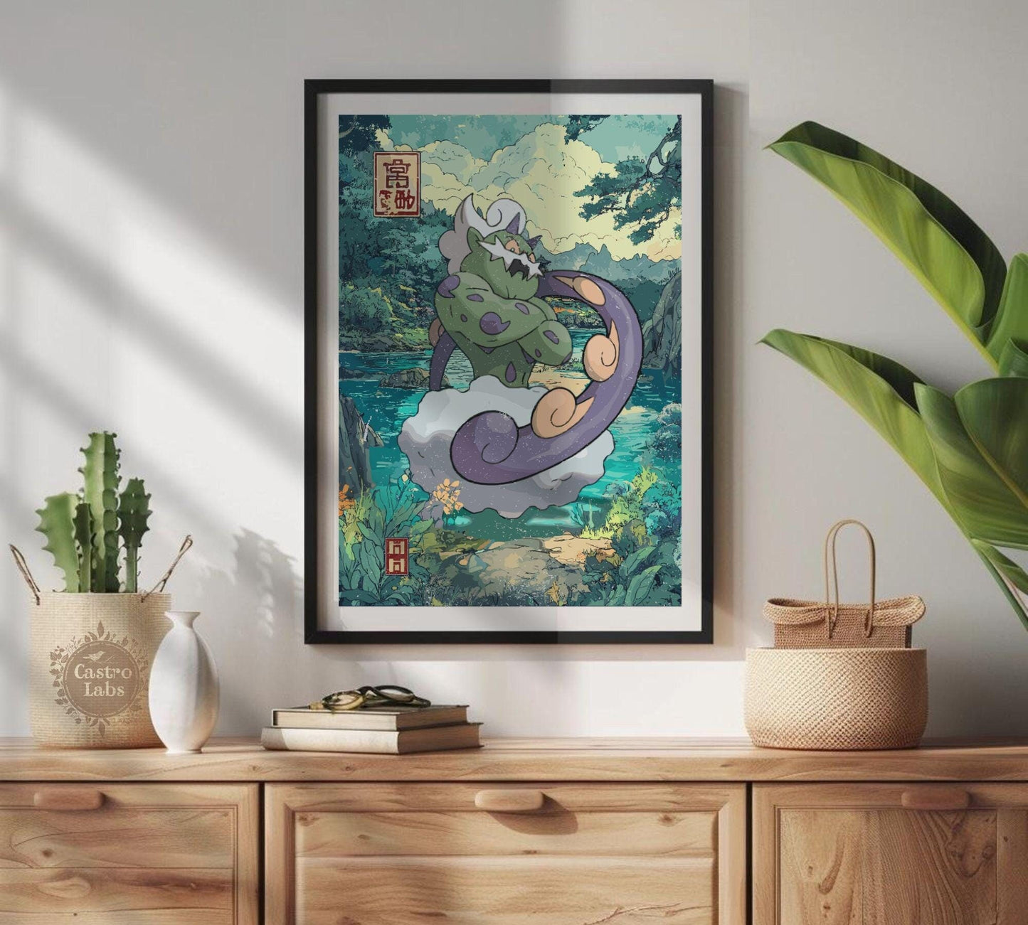 Tornadus Poster: Japanese Style Legendary Pokemon