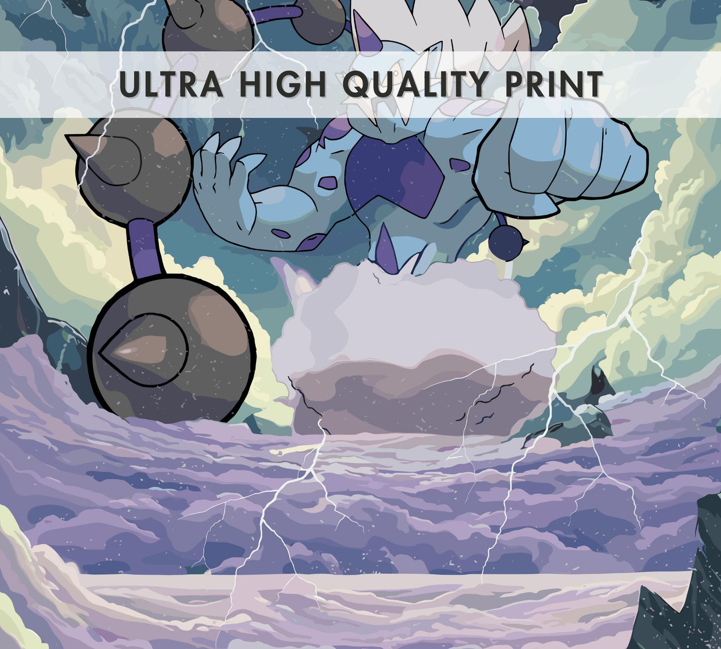 Thundurus Poster: Legendary Pokemon