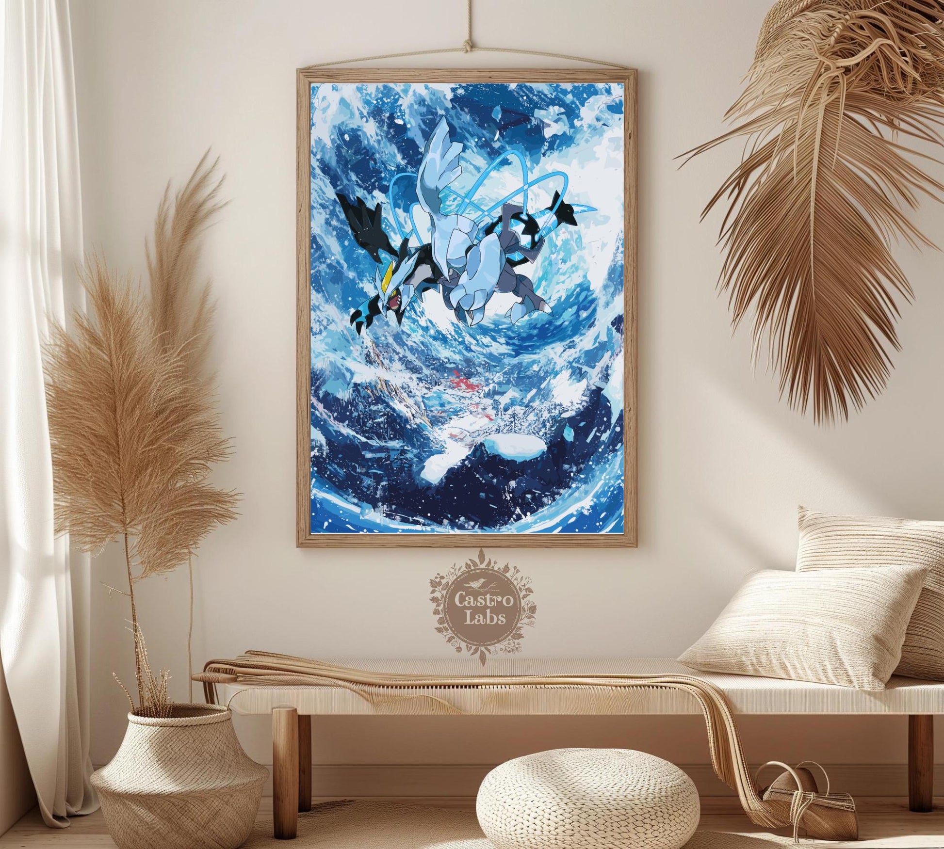 Shiny Kyurem Poster: Legendary Pokemon