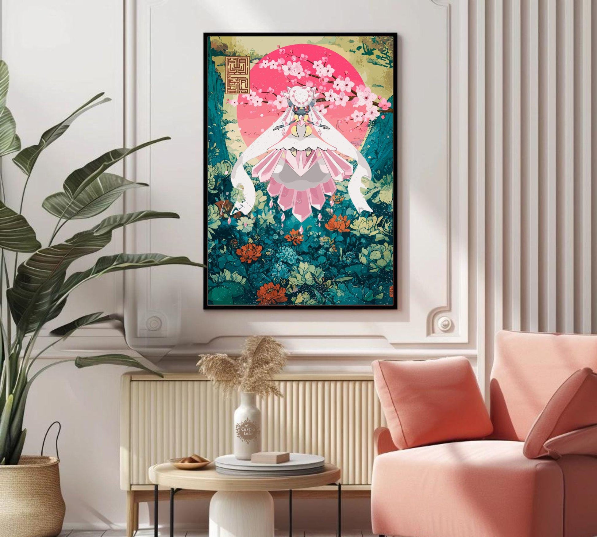 Diancie Poster: Japanese Style Pokemon