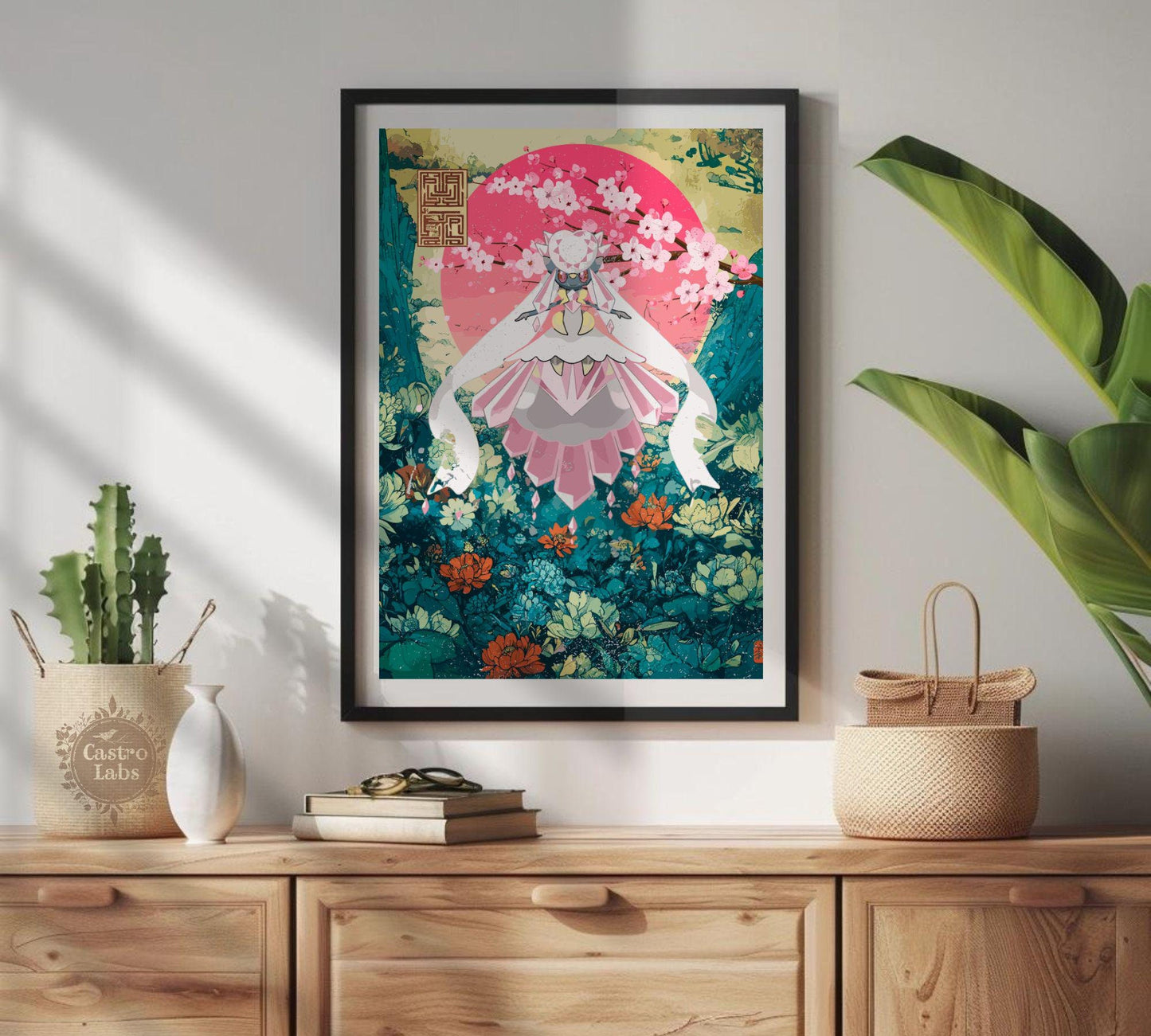 Diancie Poster: Japanese Style Pokemon