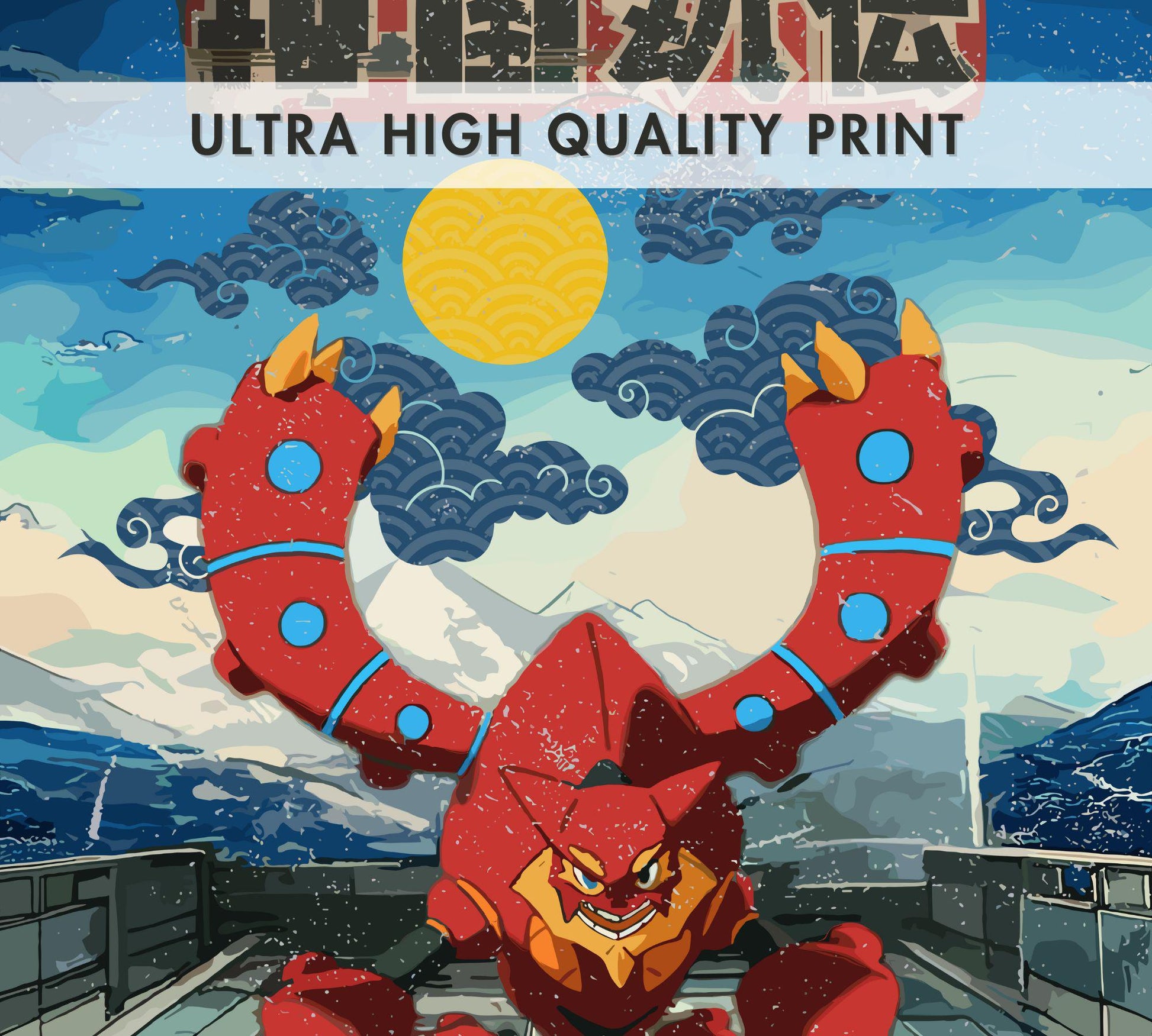 Volcanion Poster: Japanese Style