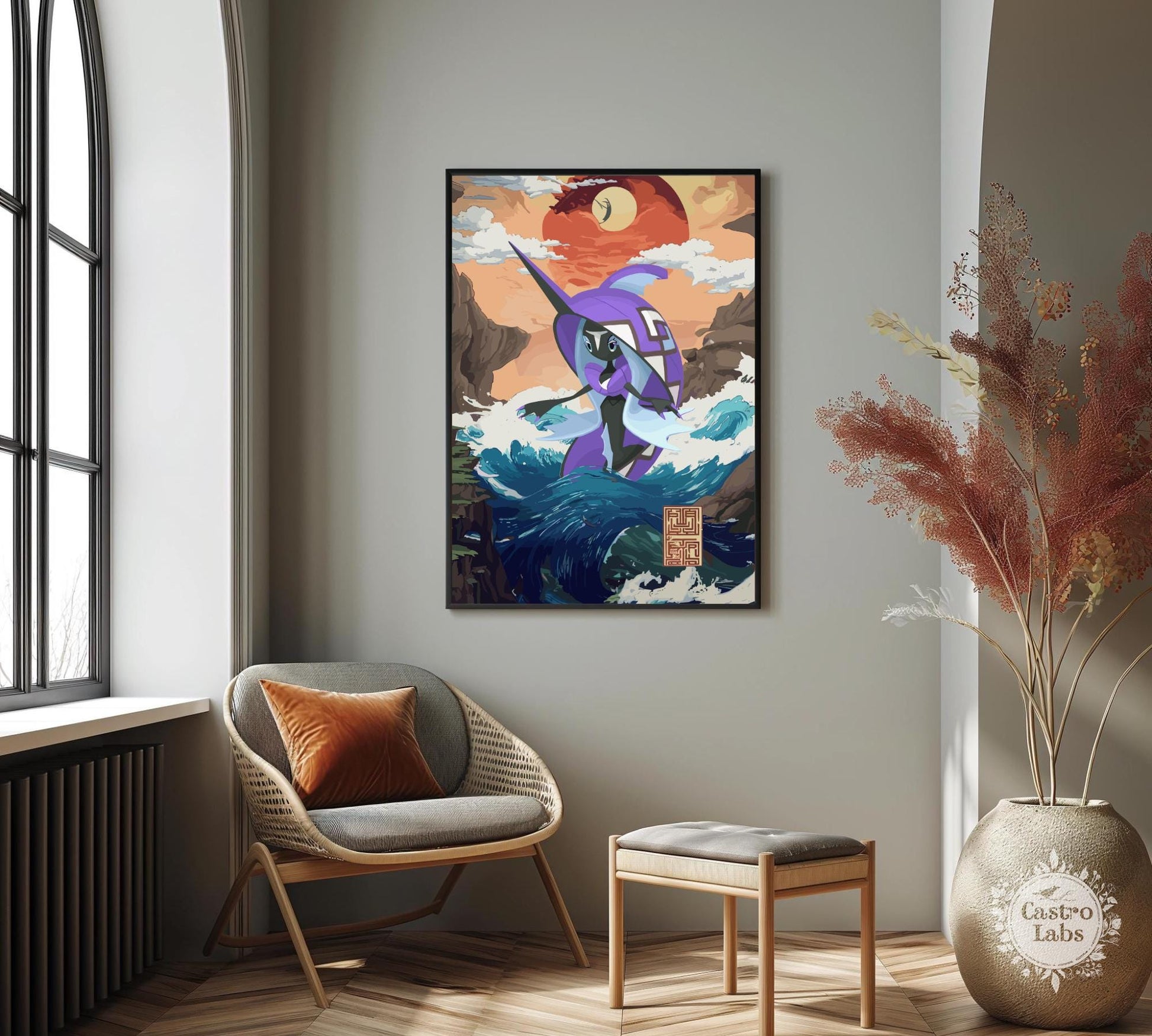 Tapu Fini Poster: Legendary Pokemon