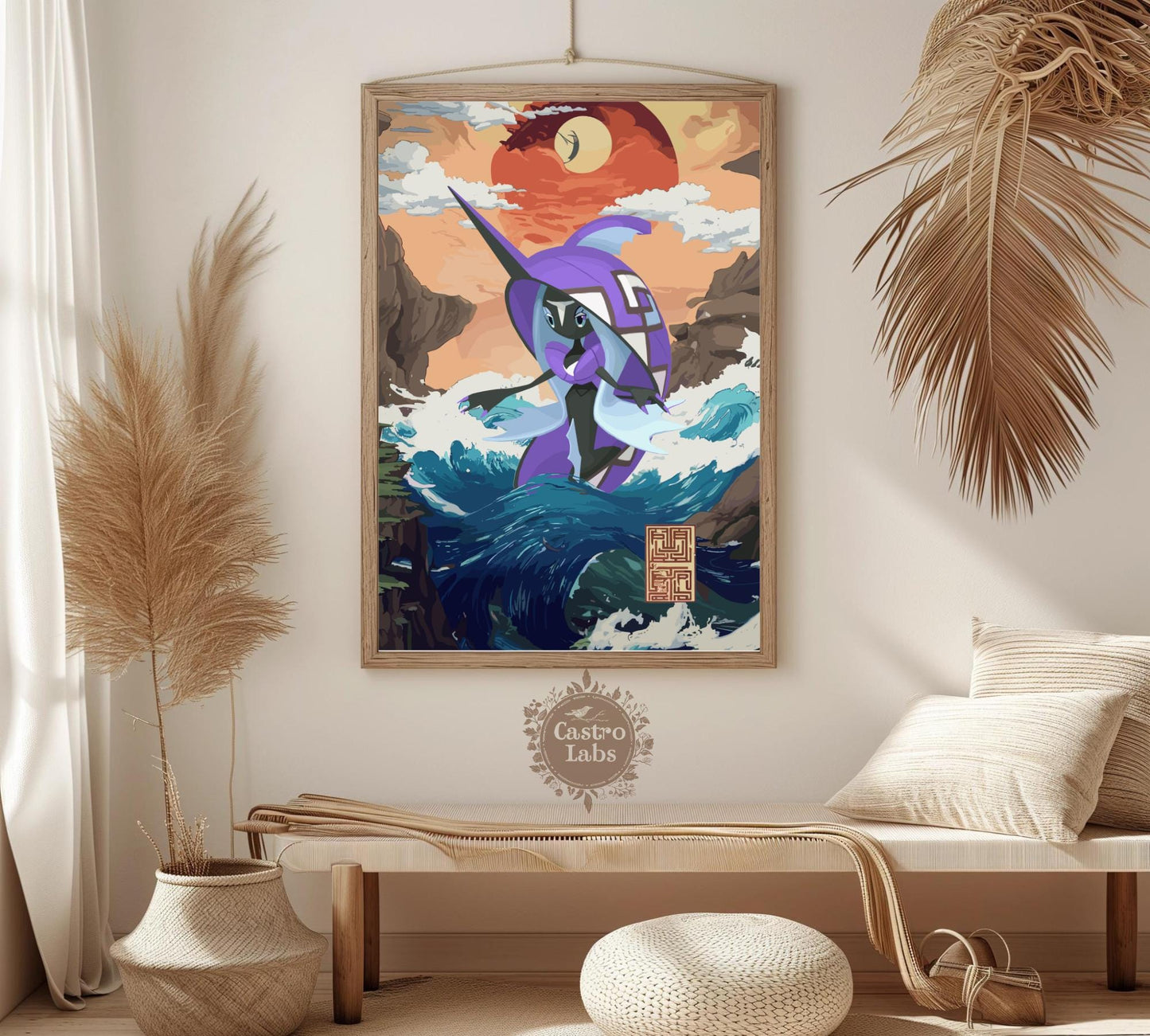 Tapu Fini Poster: Legendary Pokemon