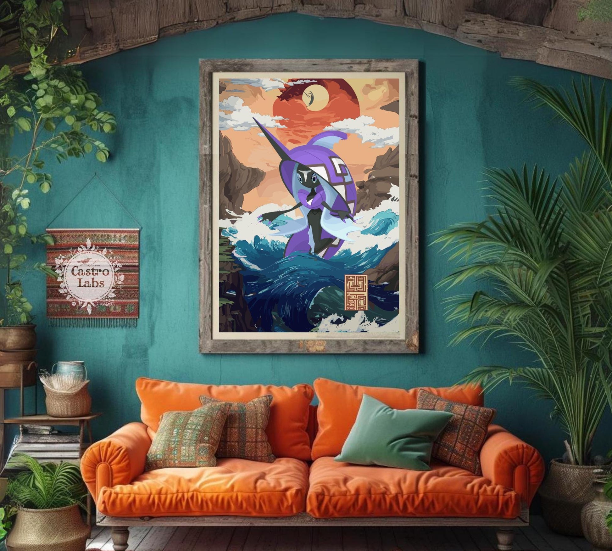 Tapu Fini Poster: Legendary Pokemon