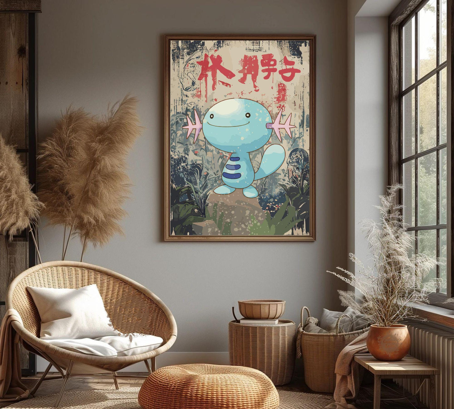 Wooper Poster: Japanese Style