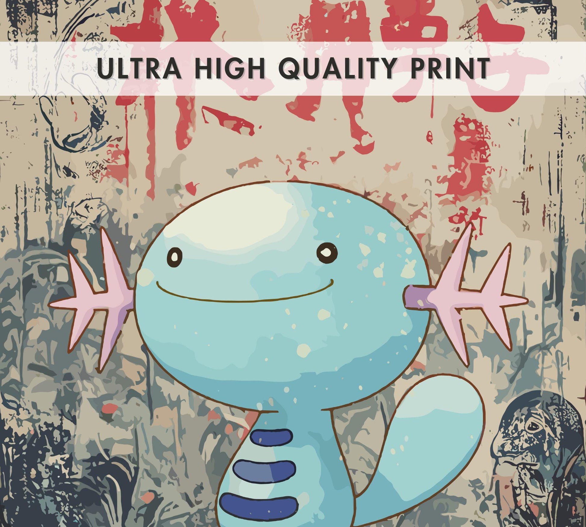 Wooper Poster: Japanese Style