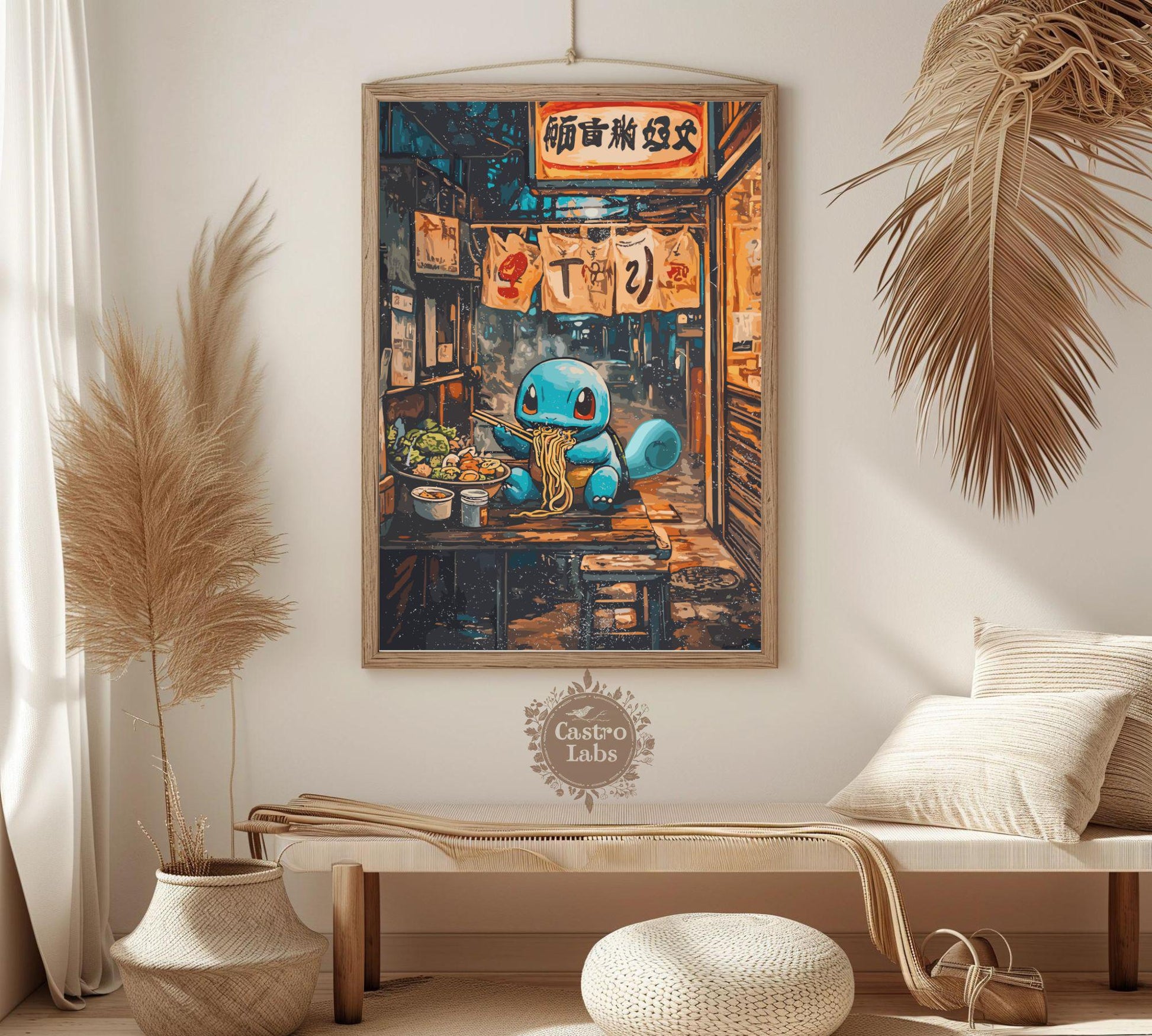 Squirtle Ramen Series Poster