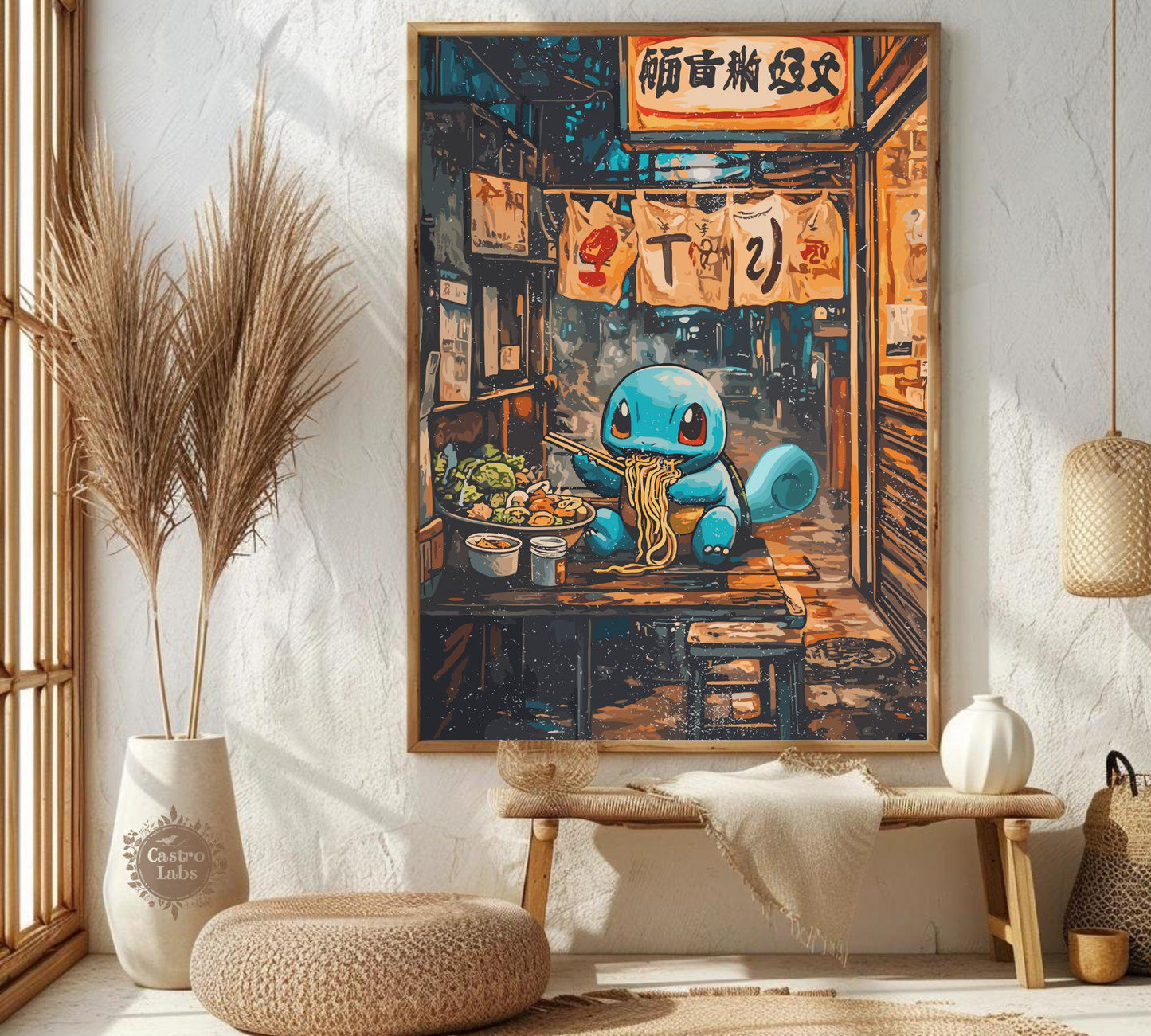 Squirtle Ramen Series Poster