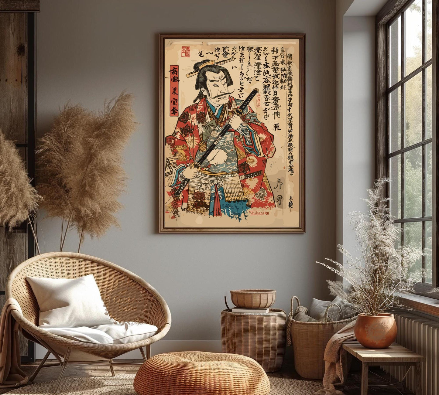 Japanese Samurai Warrior Art Print