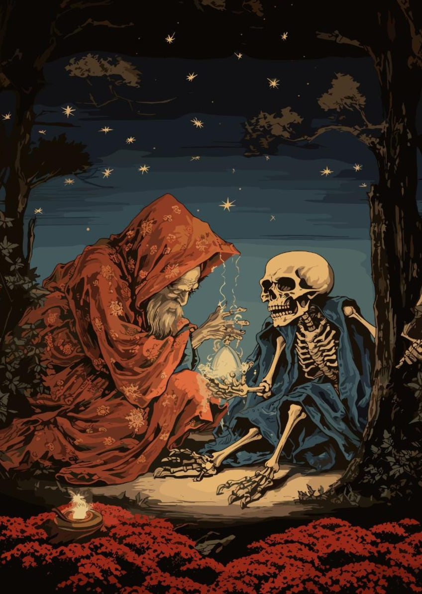 Takiyasha the Witch & Skeleton Spectre Print