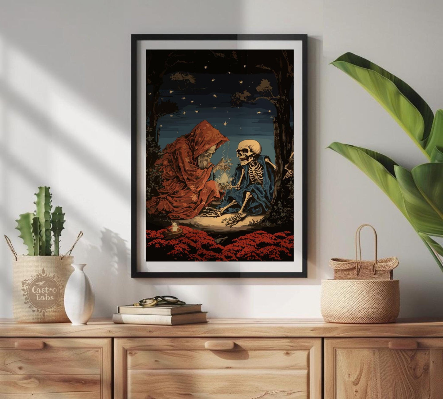 Takiyasha the Witch & Skeleton Spectre Print