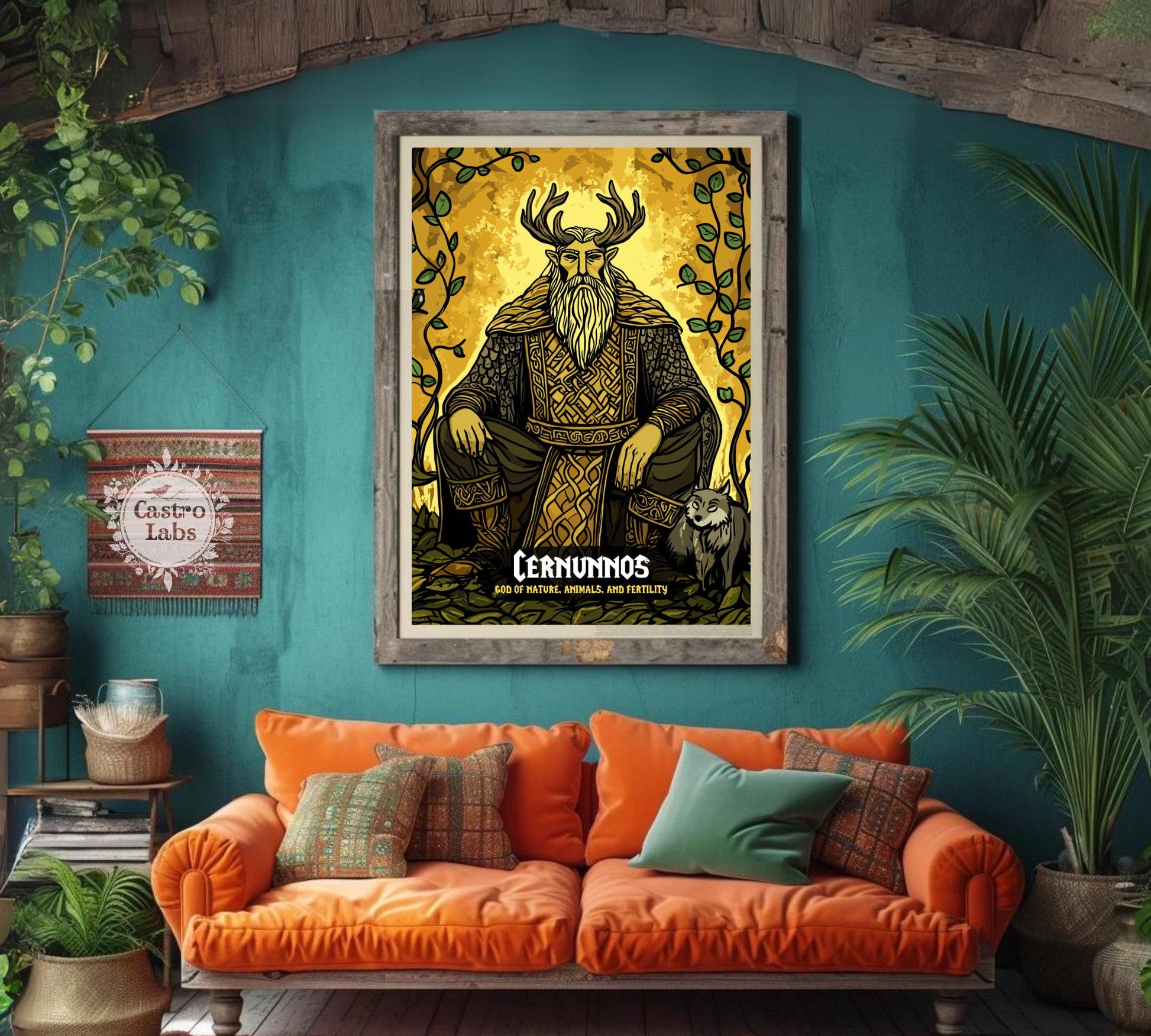 Cernunnos Poster, Celtic Mythology