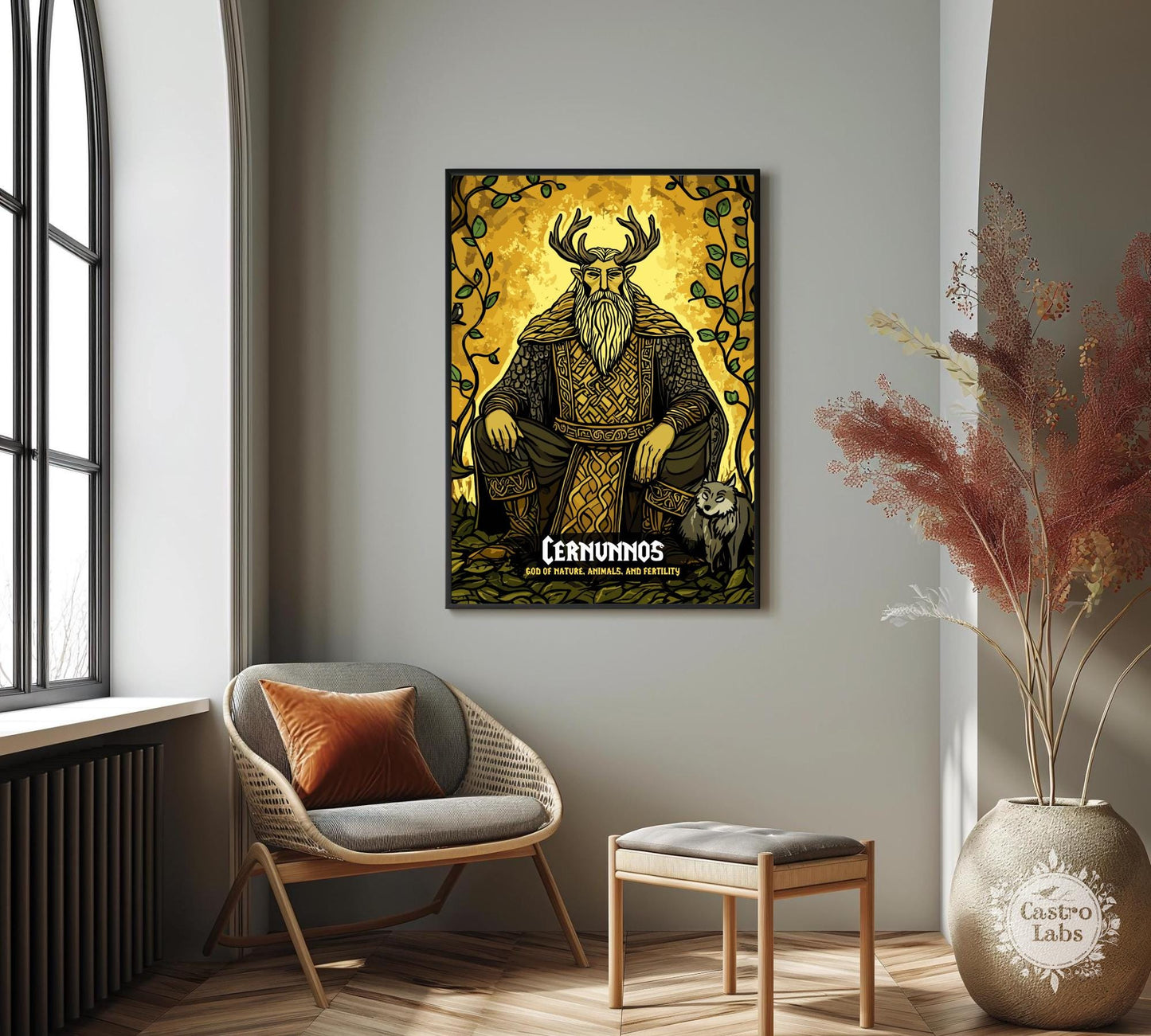 Cernunnos Poster, Celtic Mythology