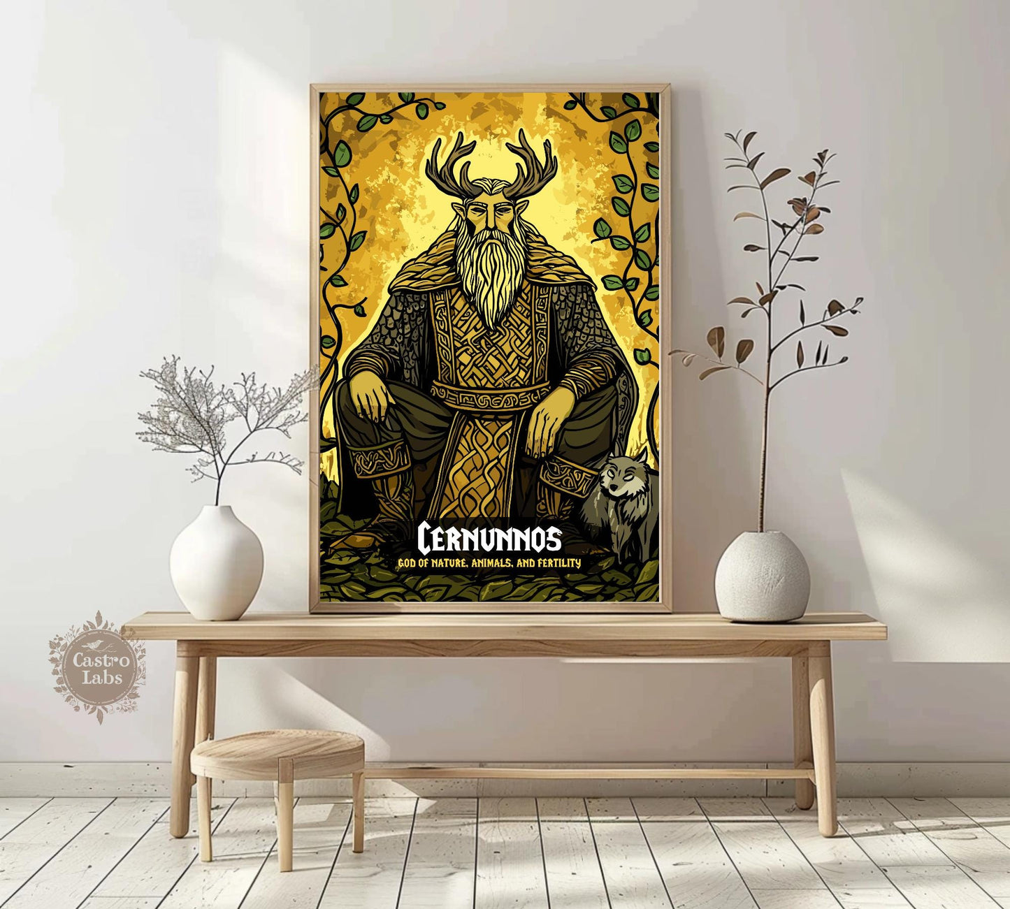 Cernunnos Poster, Celtic Mythology