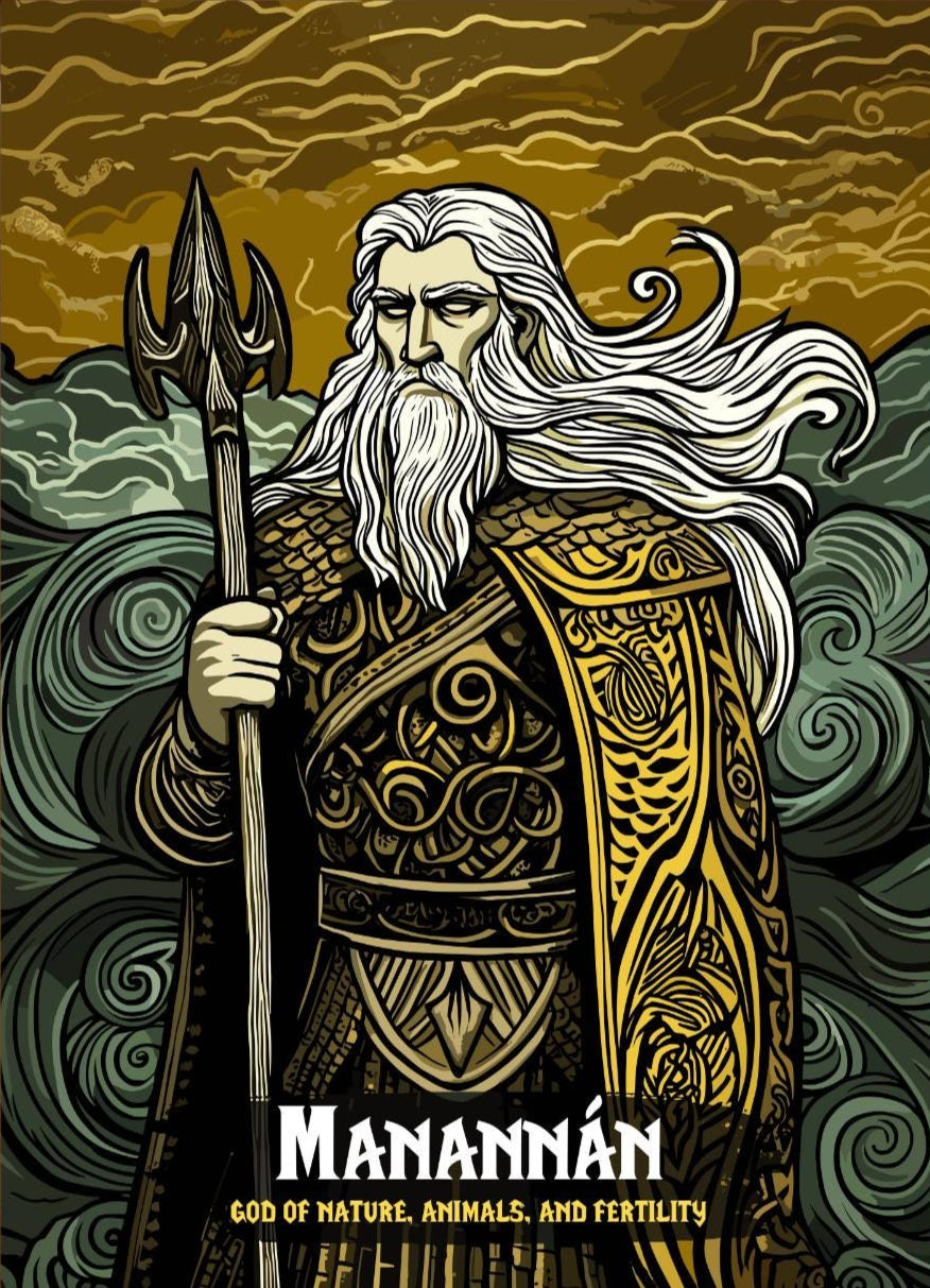 Manannan Poster, Celtic Mythology