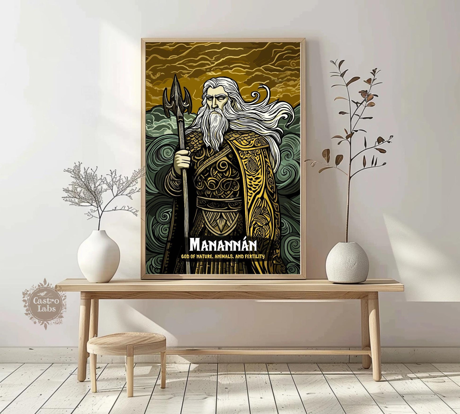 Manannan Poster, Celtic Mythology