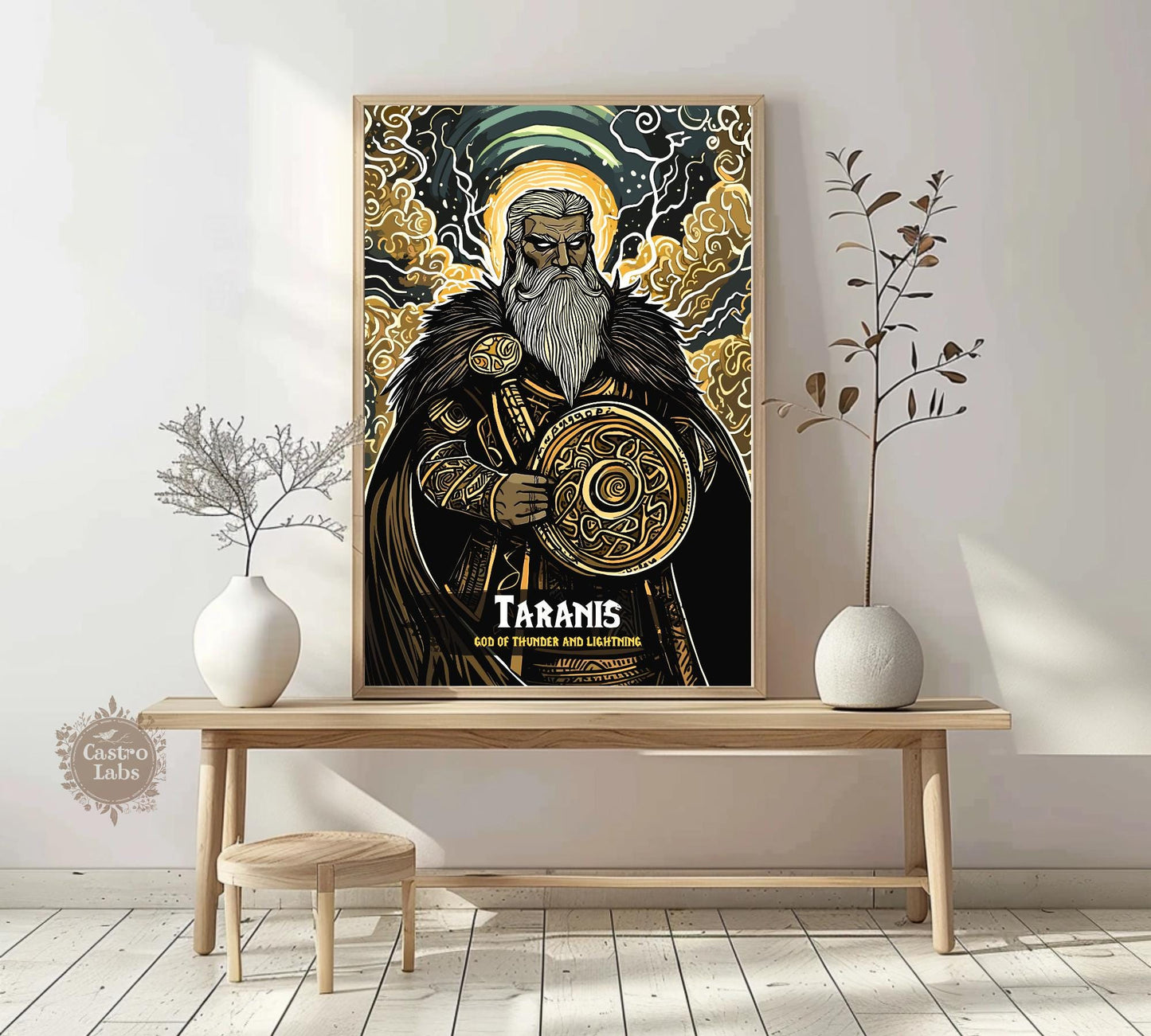 Taranis Poster, Celtic Mythology