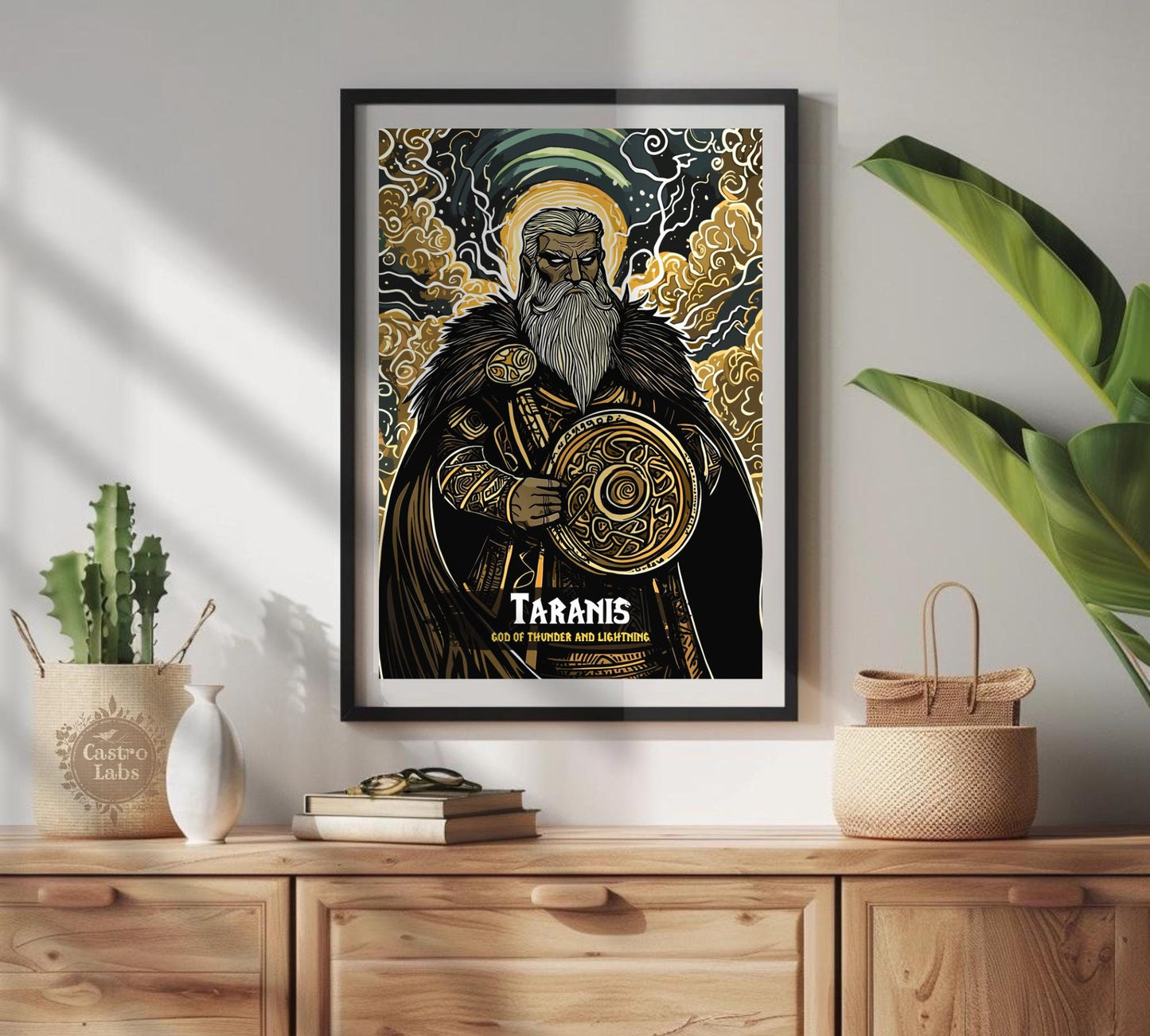 Taranis Poster, Celtic Mythology