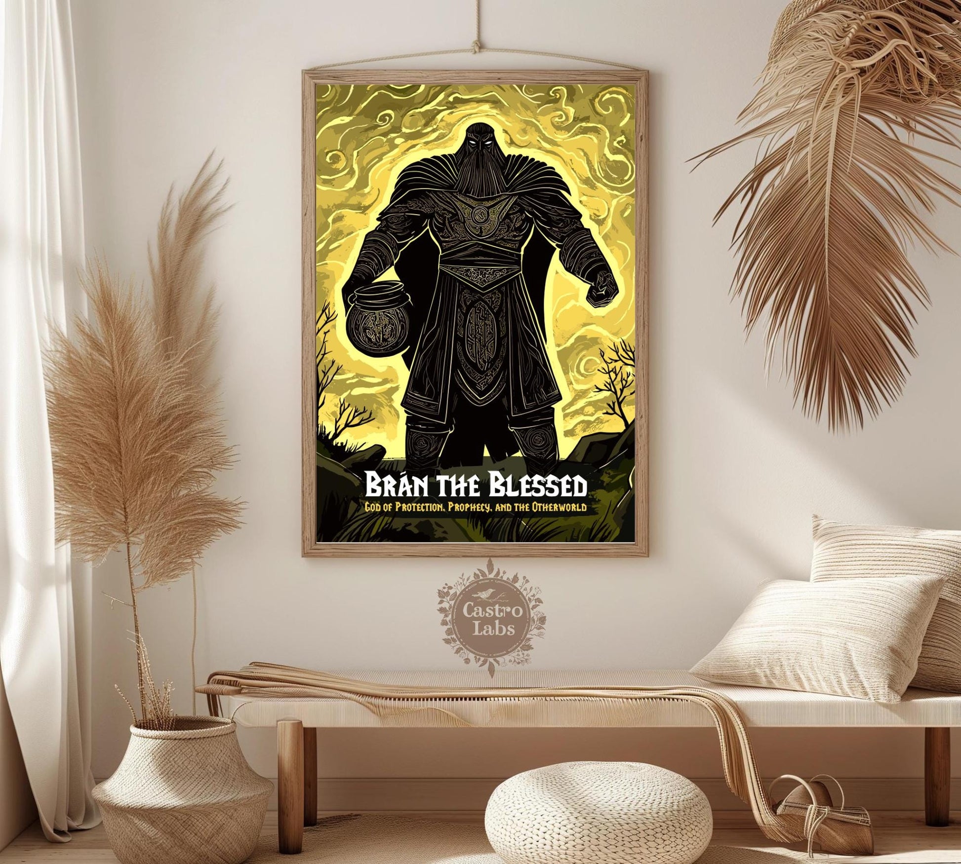 Bran the Blessed Poster, Celtic Mythology