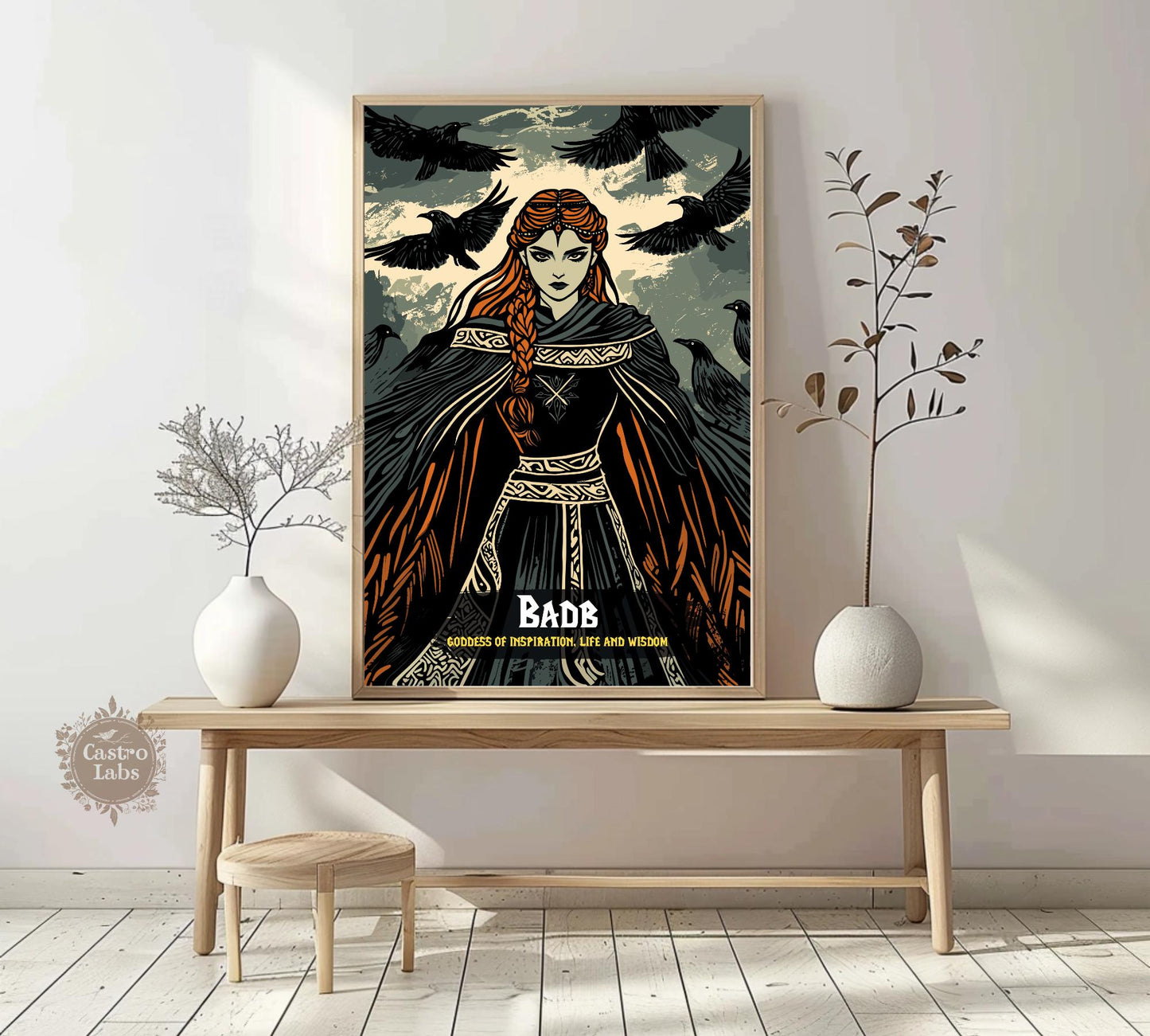 Badb Poster, Celtic Mythology