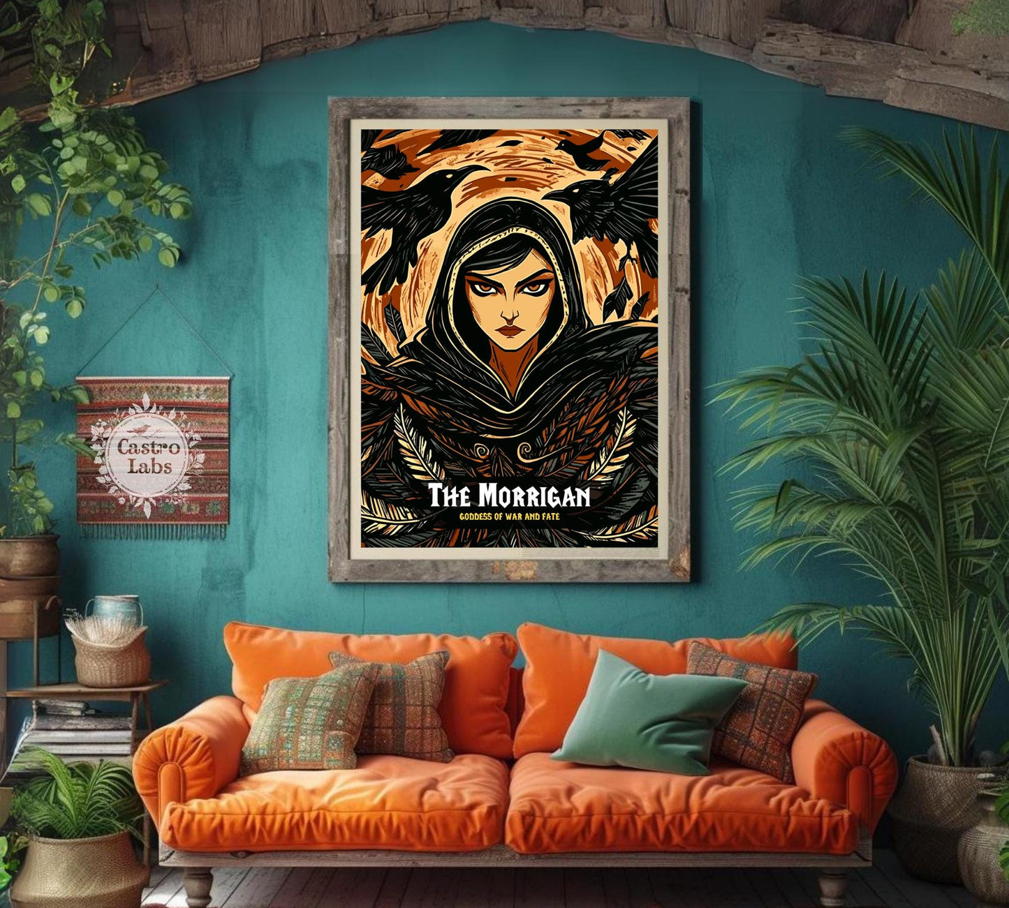 The Morrigan Poster, Celtic Mythology