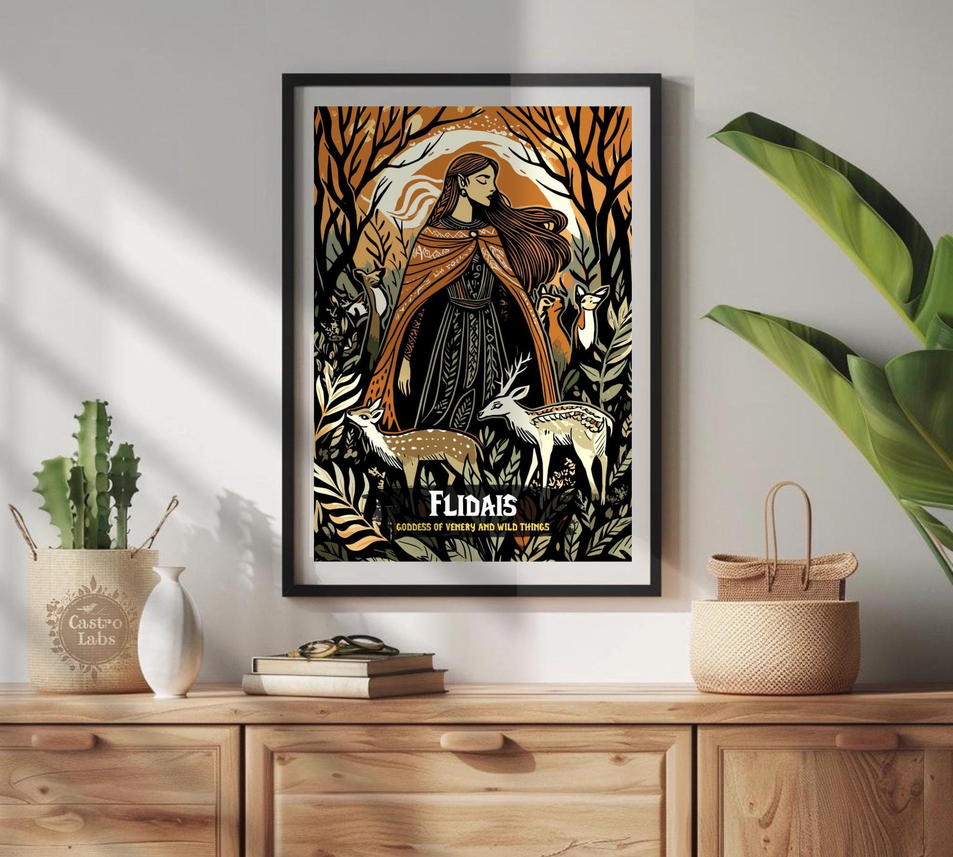 Flidais Poster, Celtic Mythology