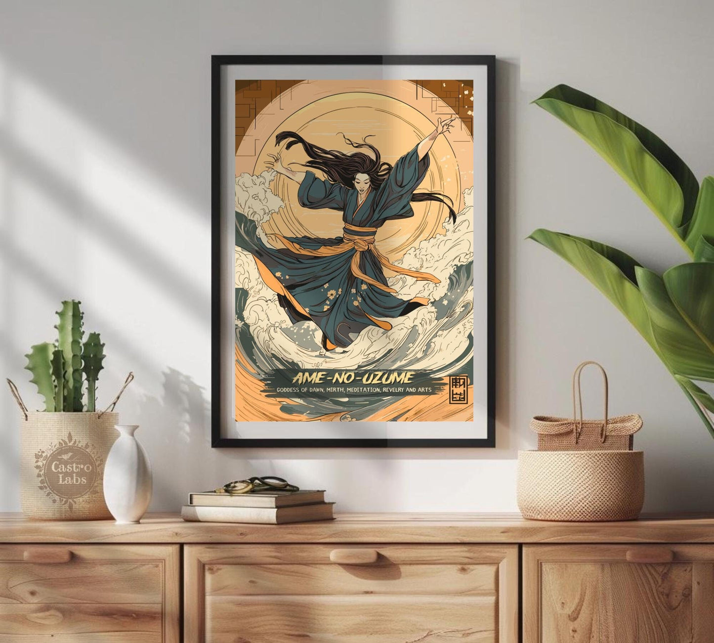 Ame-no-Uzume Poster, Japanese Mythology