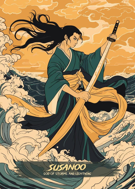 Susanoo Poster, Japanese Mythology