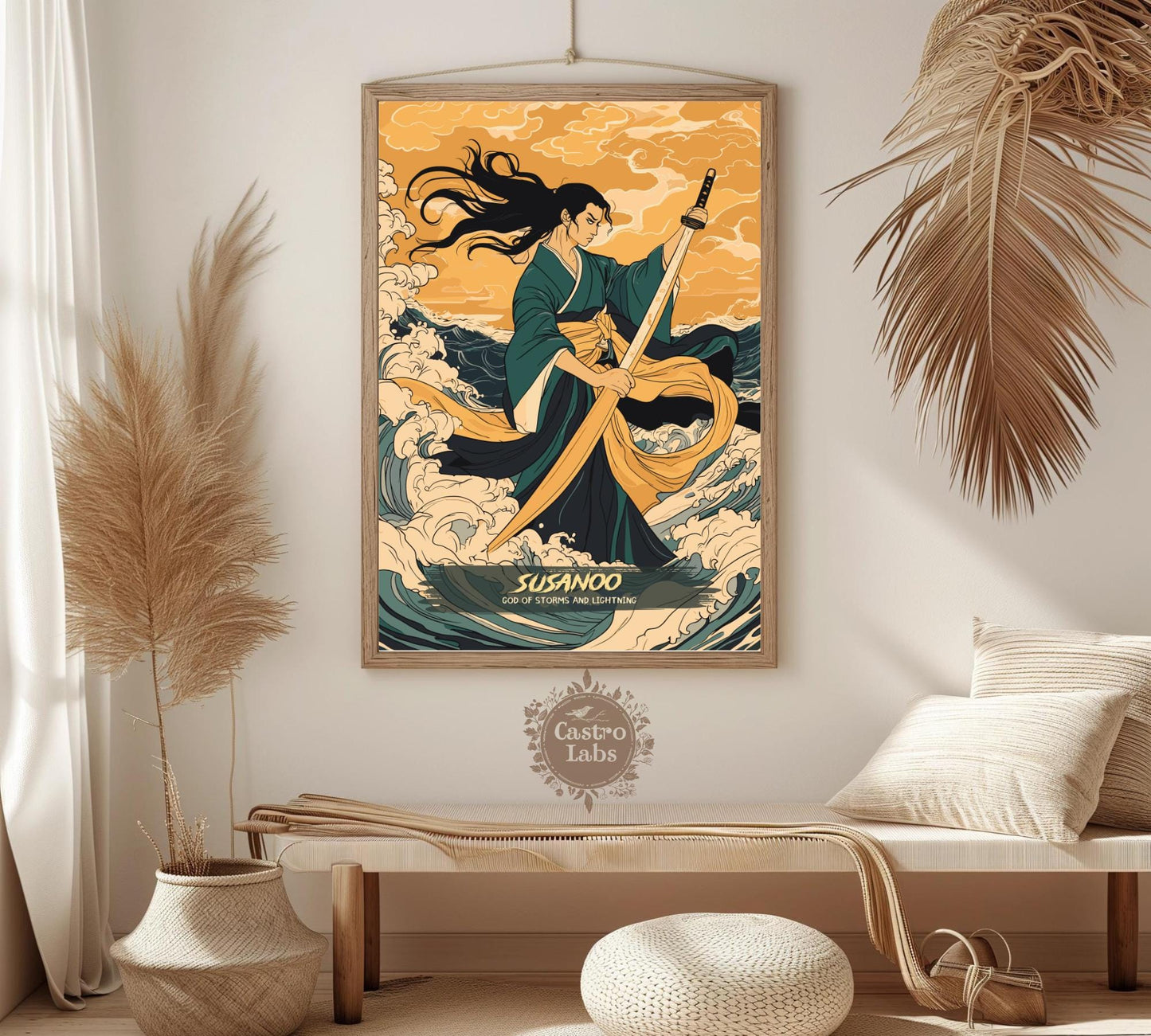 Susanoo Poster, Japanese Mythology