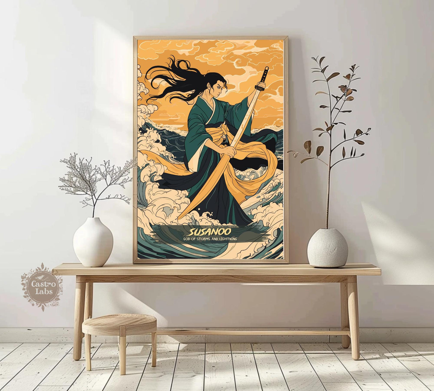 Susanoo Poster, Japanese Mythology