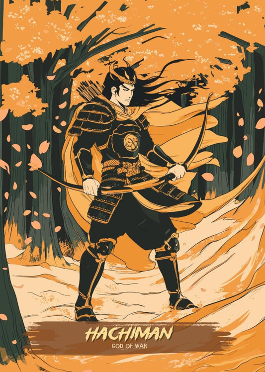 Hachiman Poster, Japanese Mythology