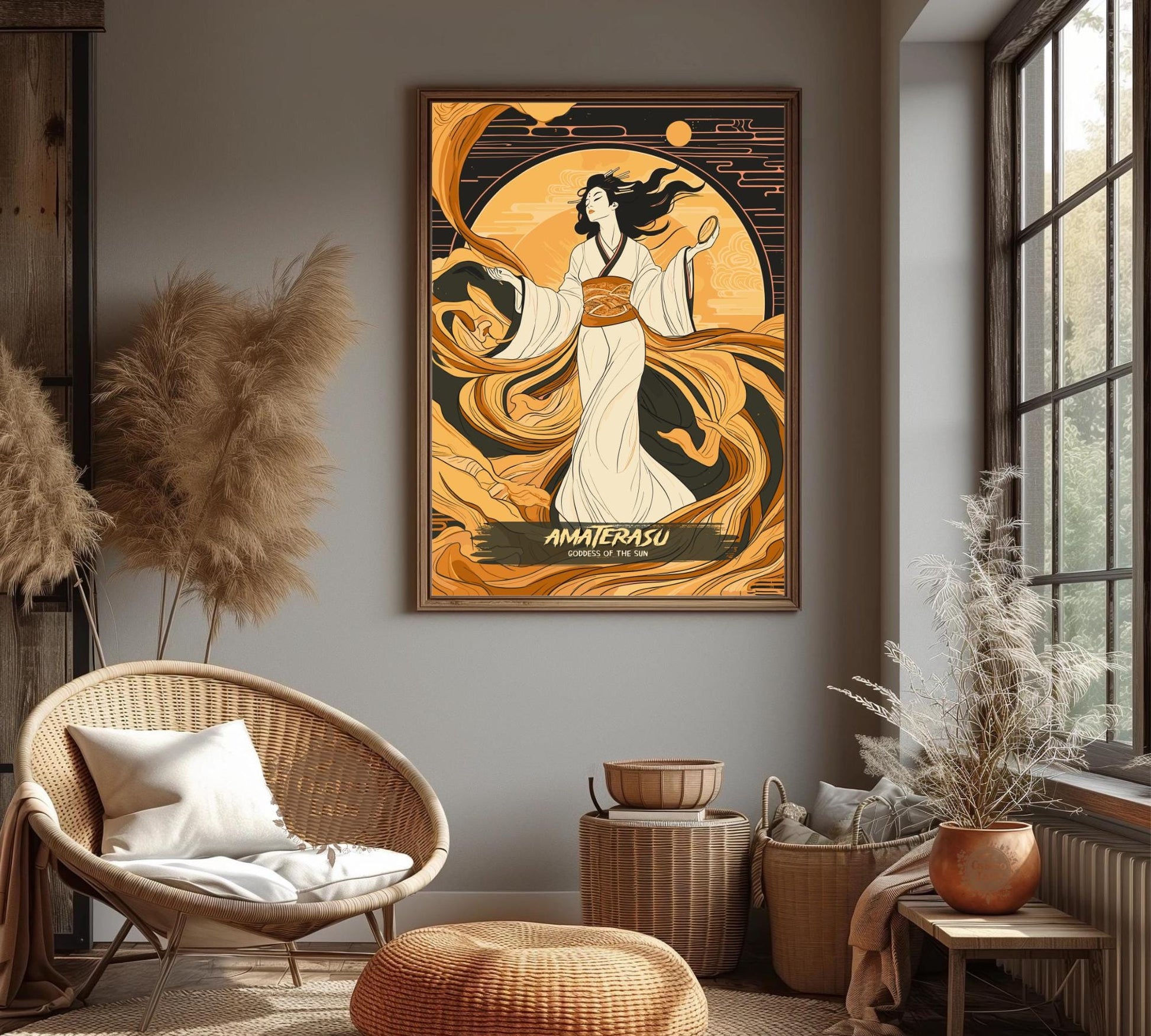 Amaterasu Poster, Japanese Mythology