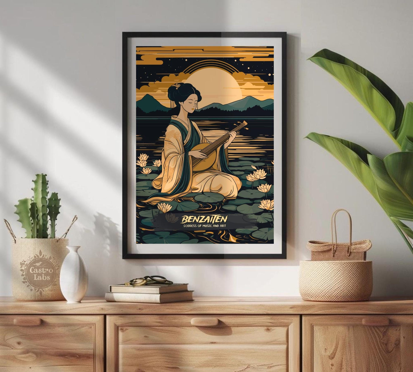 Benzaiten Poster, Japanese Mythology