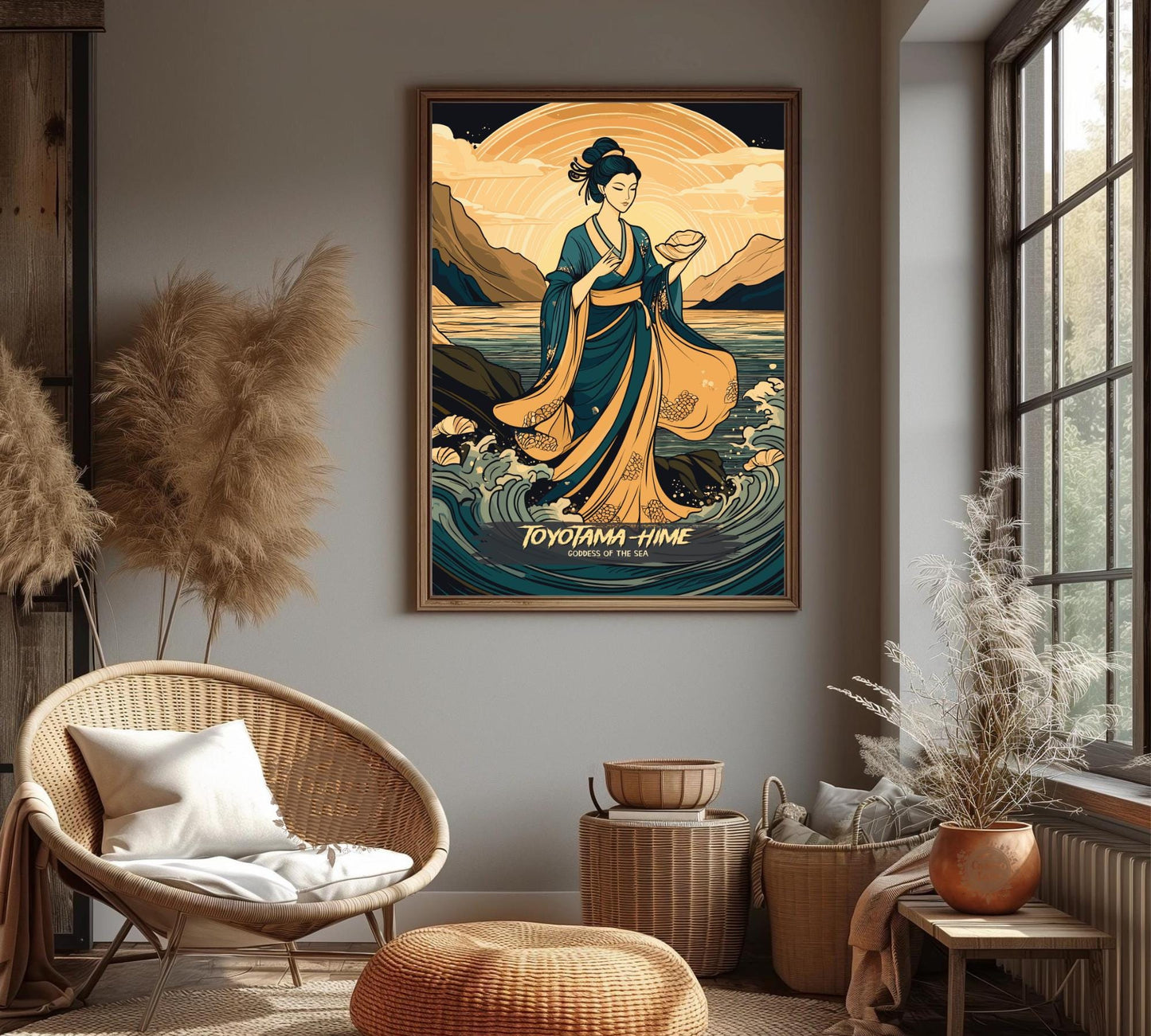 Toyotama-Hime Poster, Japanese Mythology