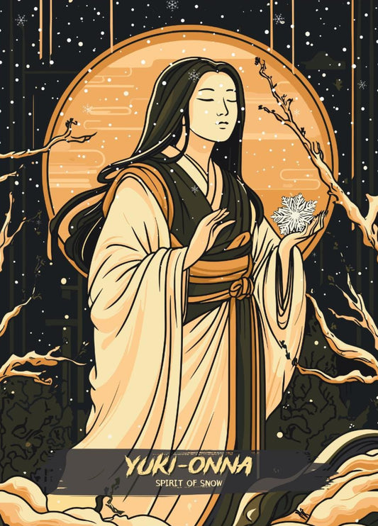 Yuki-onna Poster, Japanese Mythology