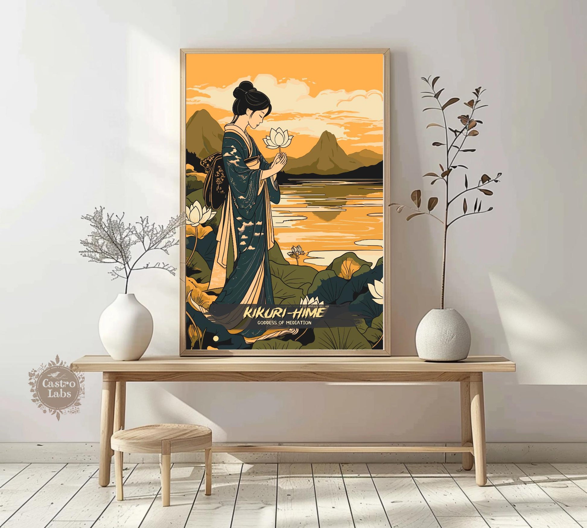 Kikuri-hime Poster, Japanese Mythology