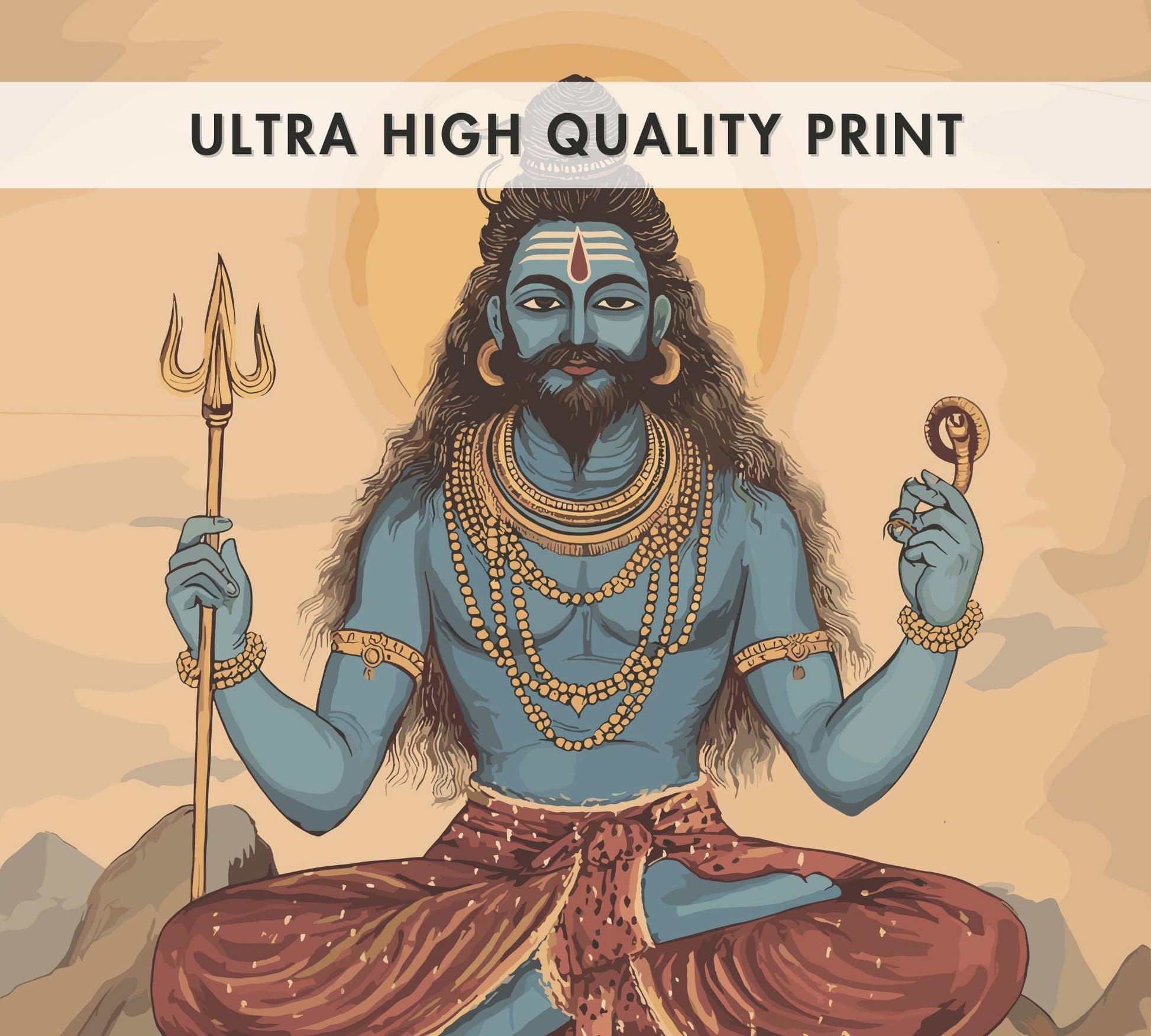 Shiva Print - Hindu Mythology Poster