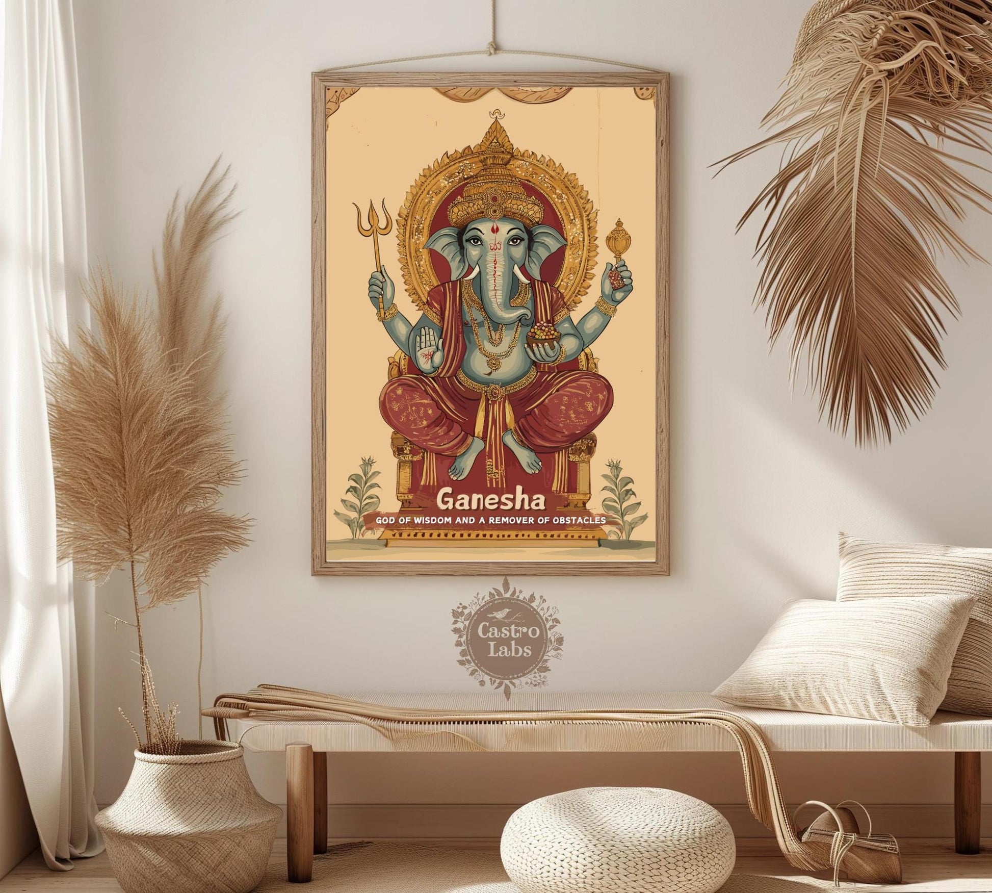 Ganesha Print - Hindu Mythology Poster