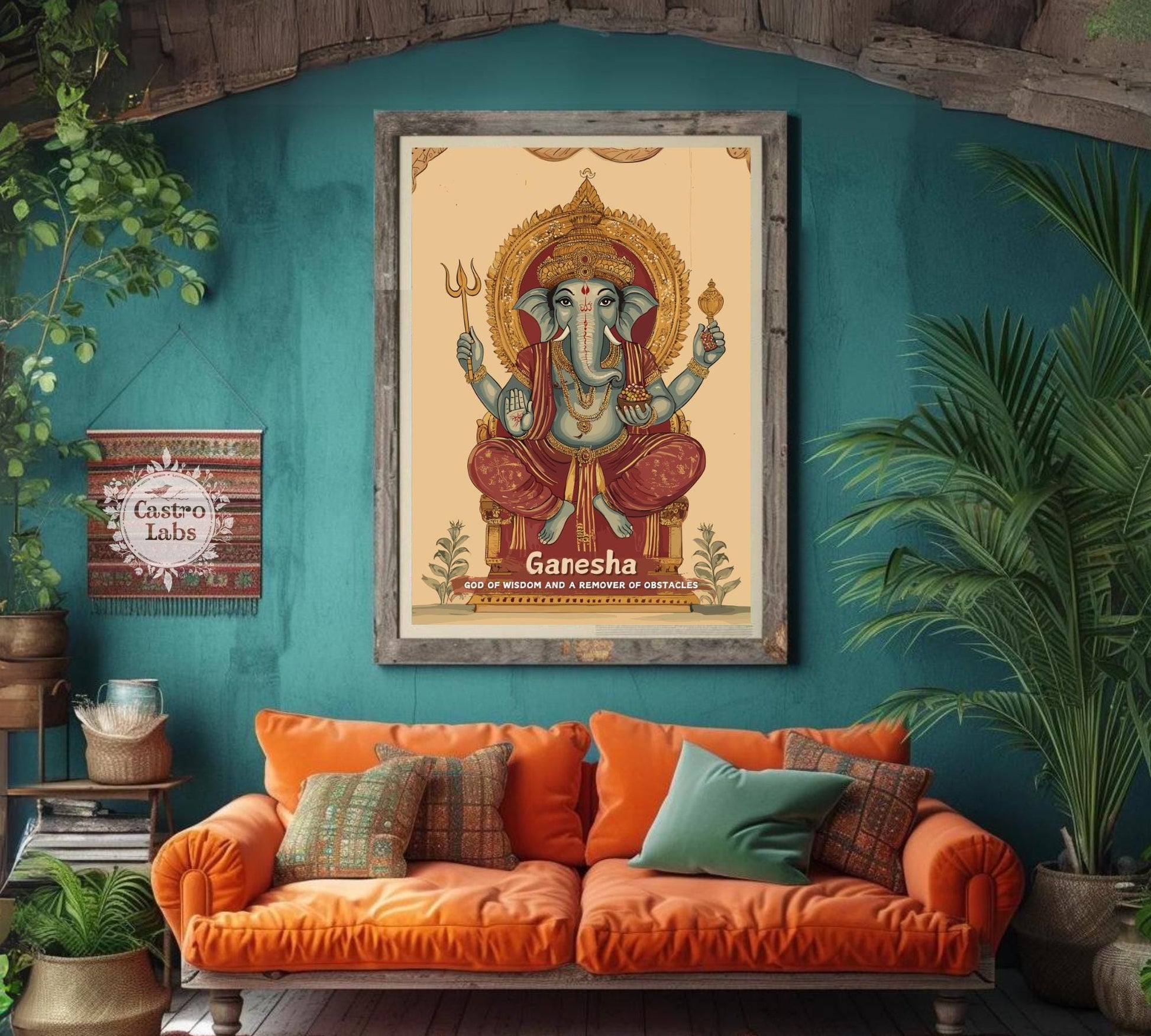 Ganesha Print - Hindu Mythology Poster